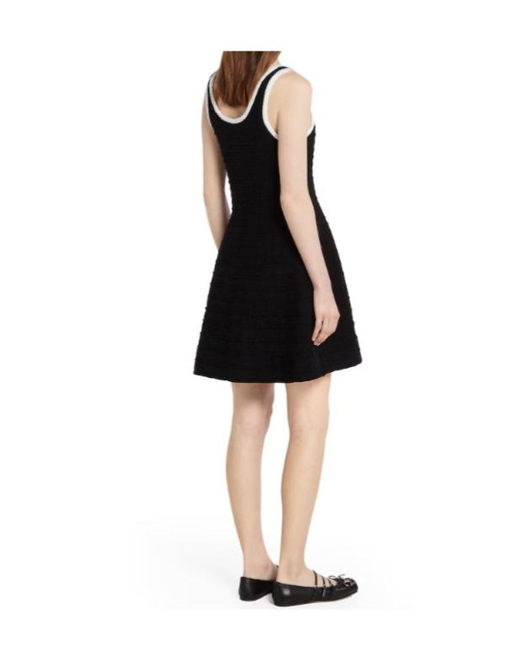 Gucci Black Tweed Wool Dress With Embroidery
