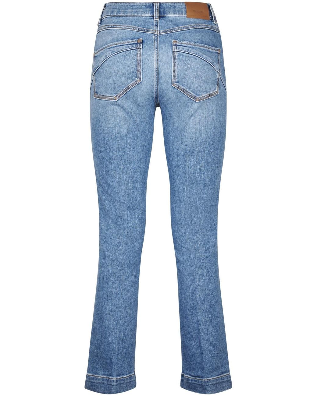 Sportmax Blue Spdere Logo Patch Jeans