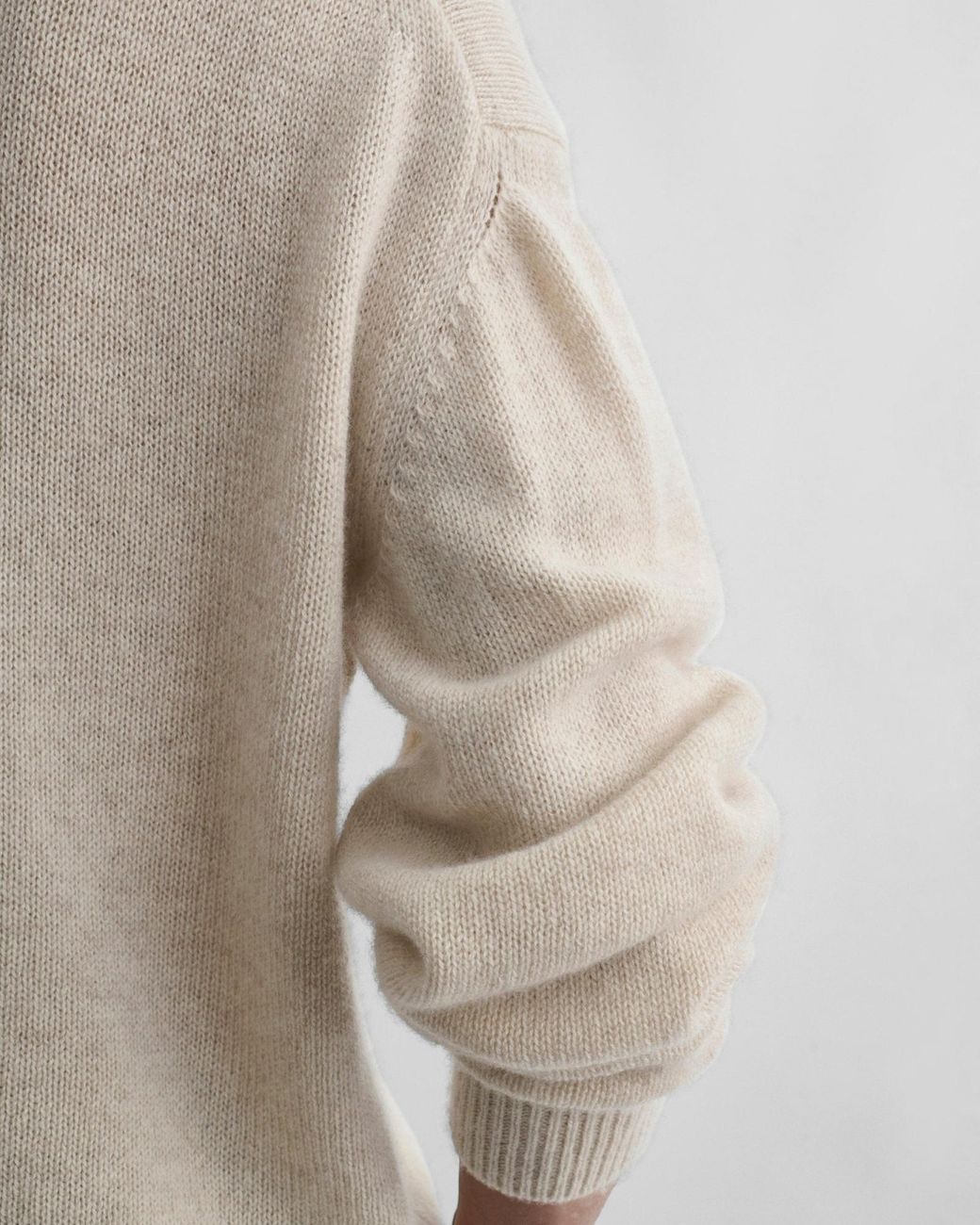 Phoebe Philo White Cashmere Crew-Neck Sweater