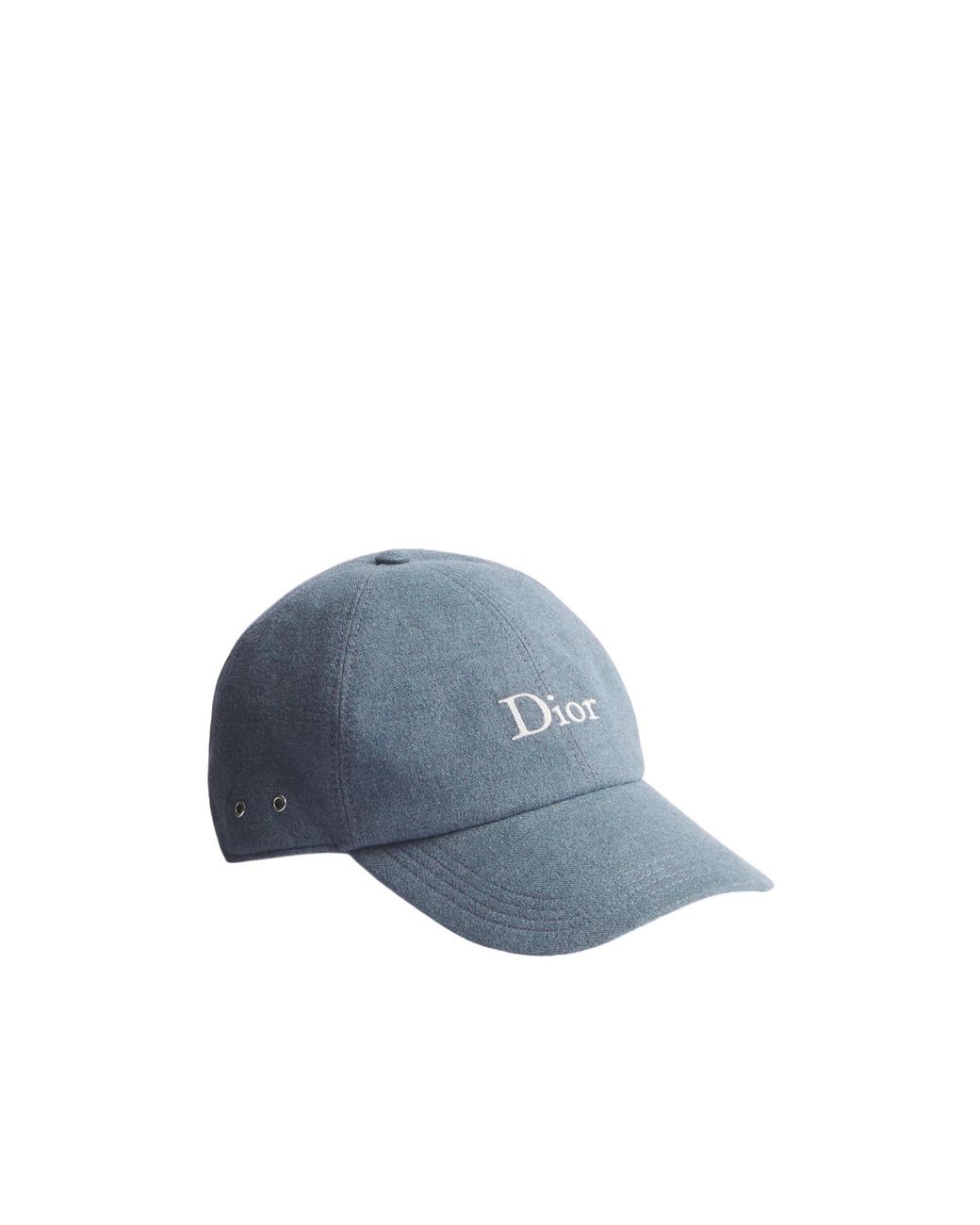Dior Blue Homme Stonewashed Flannel Cap for men