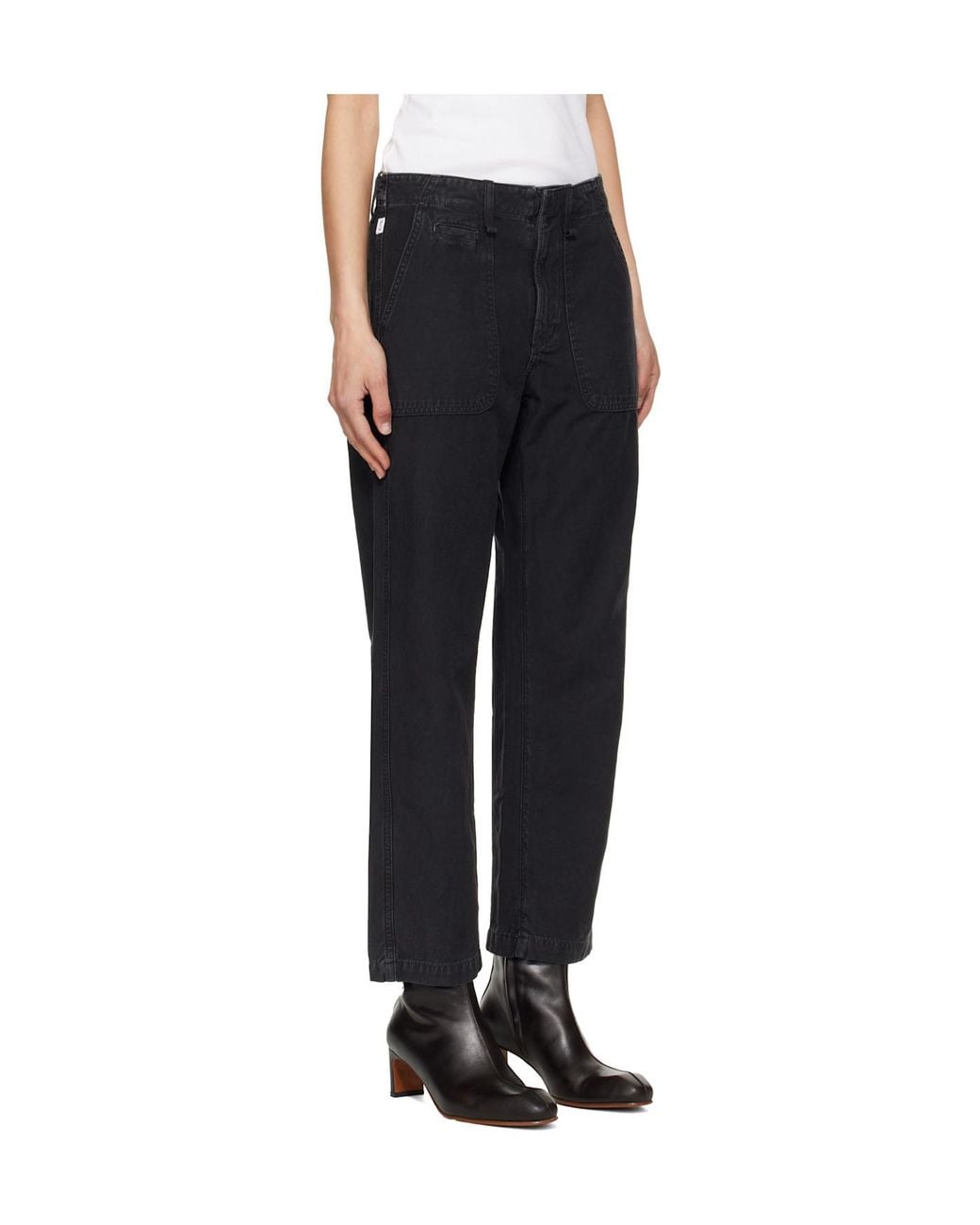 Citizens of Humanity Black Casual Pants With Belt Loops