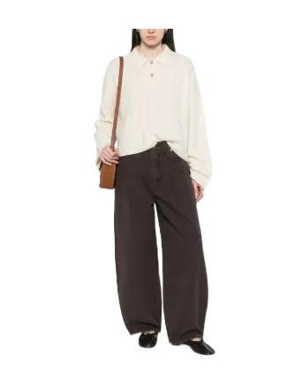 Doen Natural Cambridge Cable-Knit Sweater