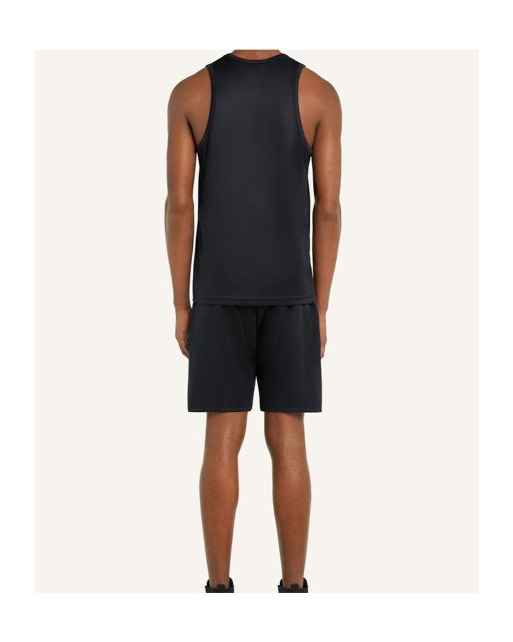 Courreges Black Jersey Track Shorts for men