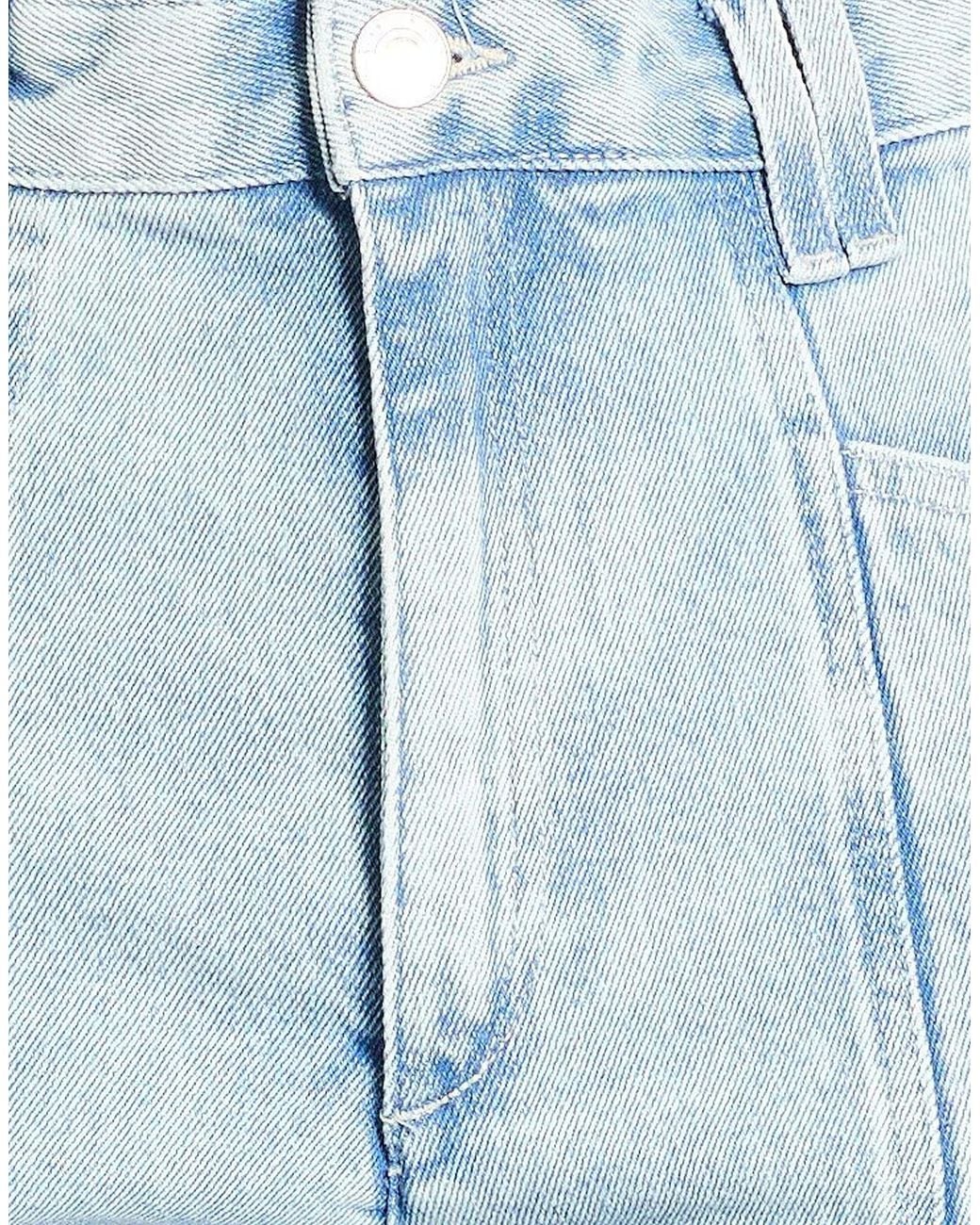 Isabel Marant Blue Minimalist Light-Wash Flared Jeans