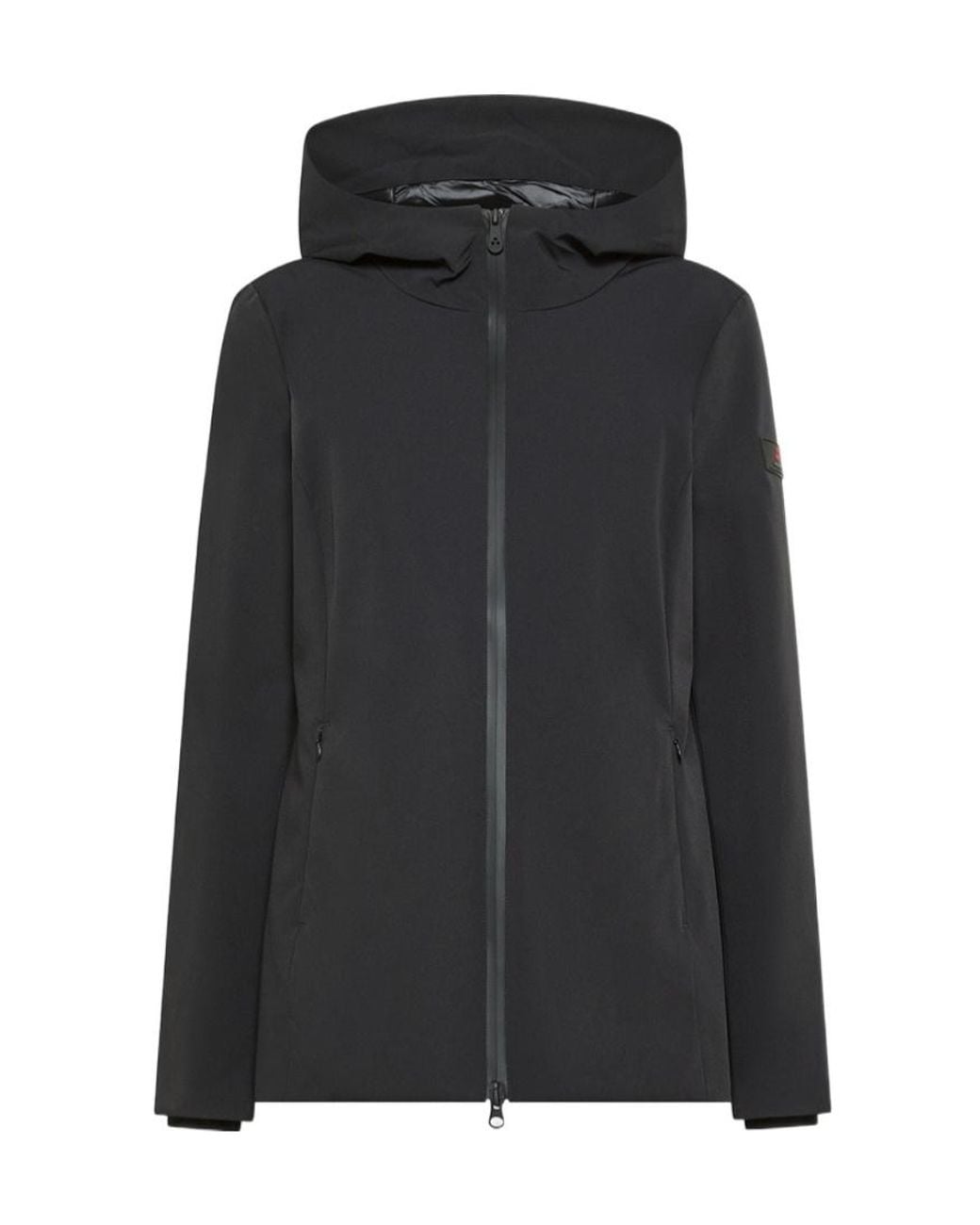 Peuterey Black Fitted Hooded Jacket