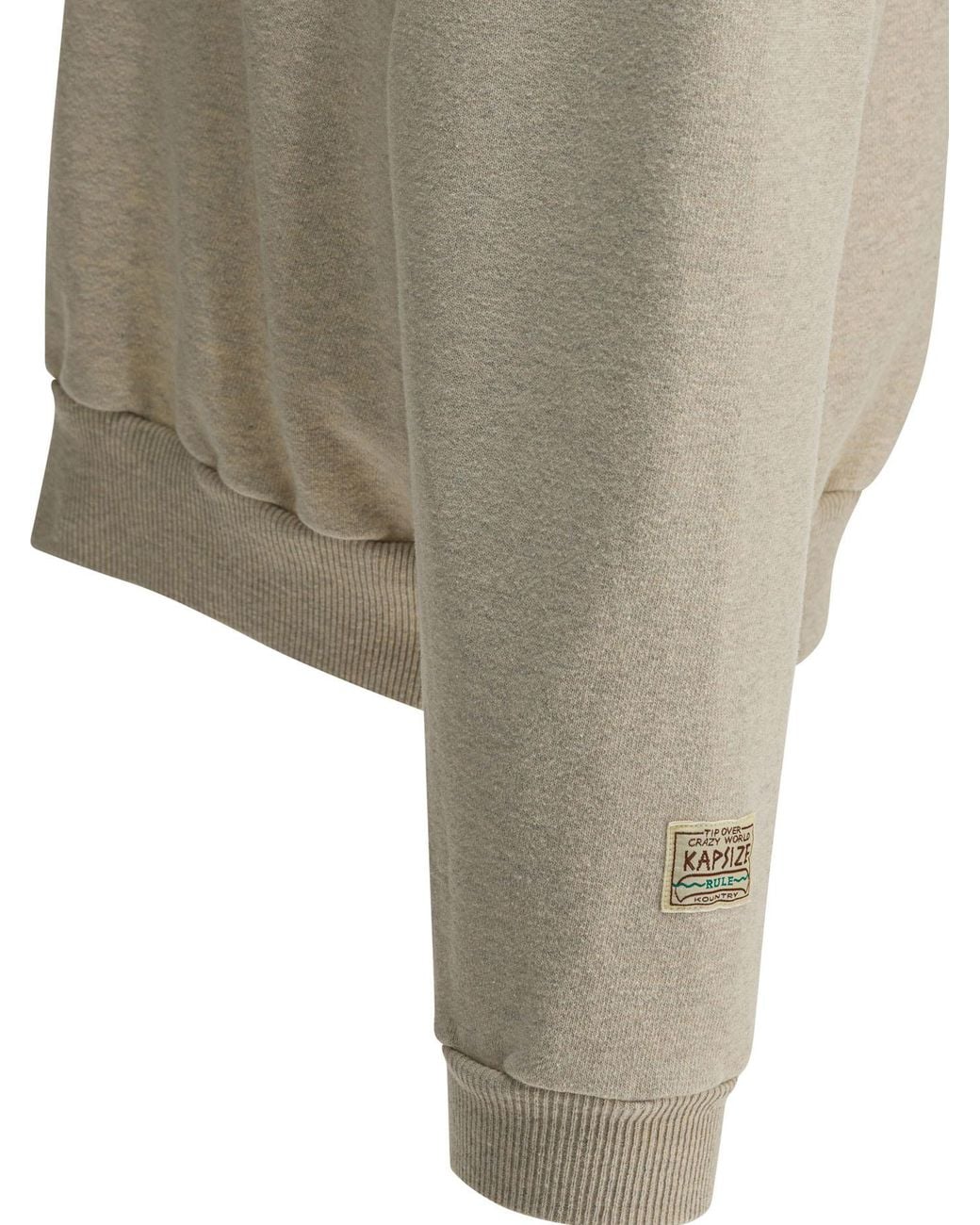 Kapital Gray Graphic-Print Hoodie for men
