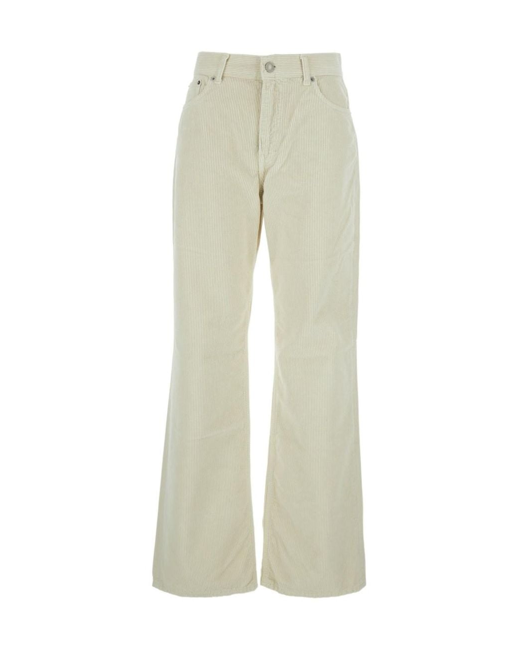 Haikure Natural Logo Patch Wide-Leg Pants