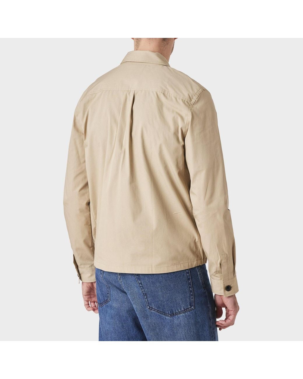 Paul Smith Natural Collared Zipup Work Jacket for men