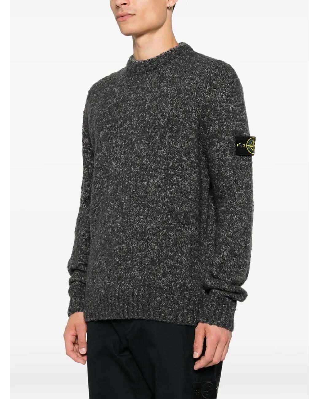 Stone Island Gray Long Sleeved Jumper for men