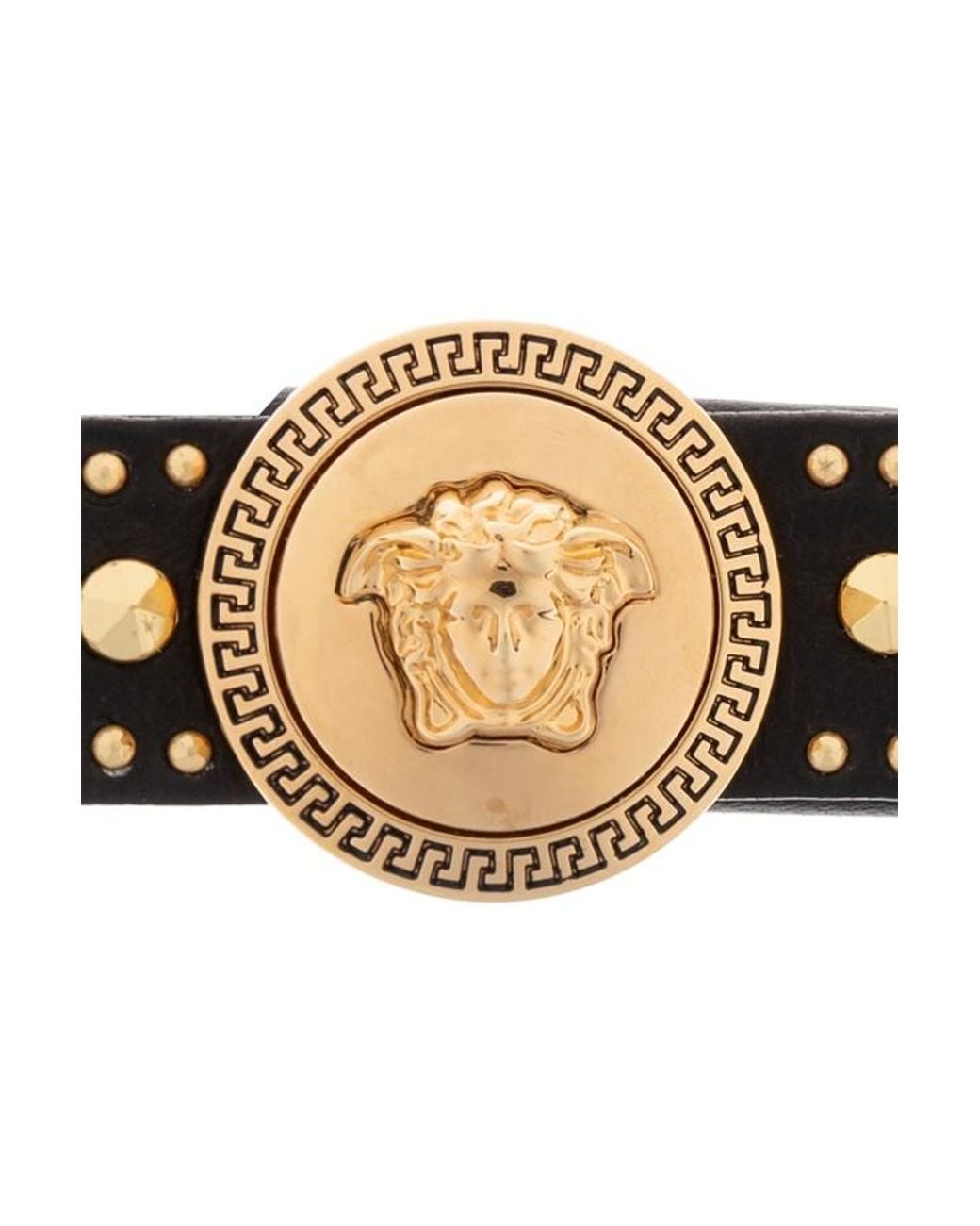 Versace White Studded Hair Clip