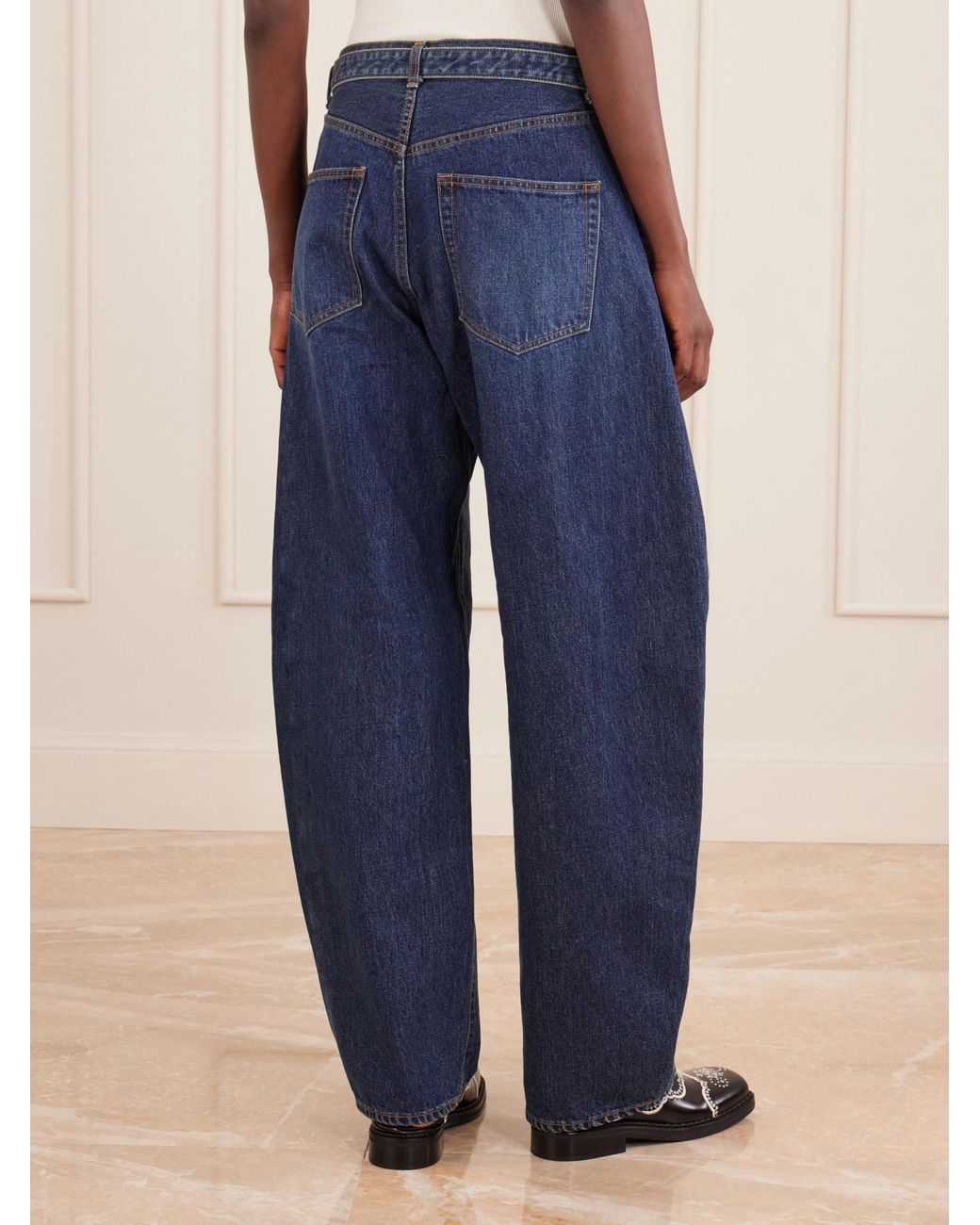 Sacai Blue Barrel Panelled Jeans