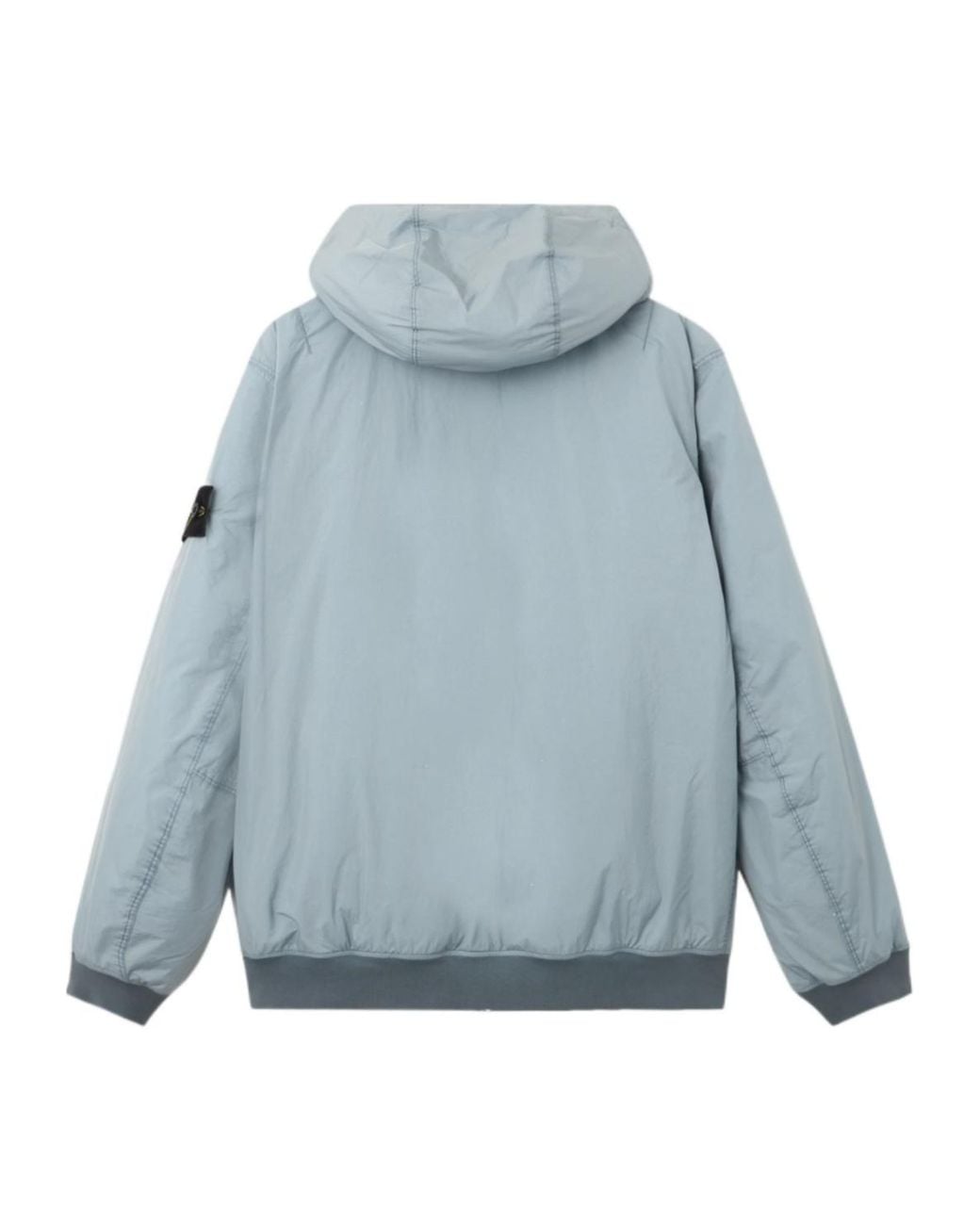 Stone Island Blue Recycled Hooded Zip Jacket for men