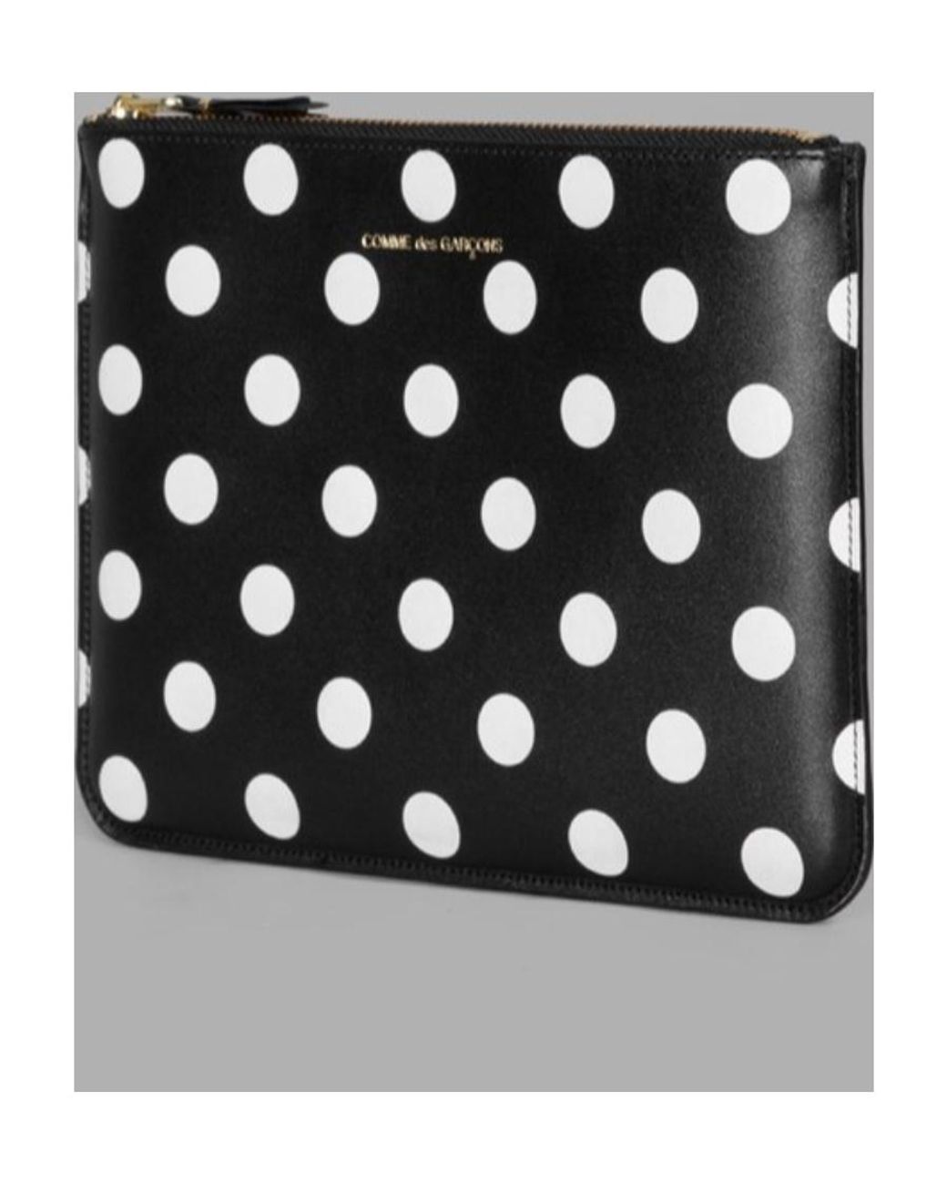 Comme des Garçons Black Comme Des Garçons Wallet Polka Dot Printed Zipped Wallet for men
