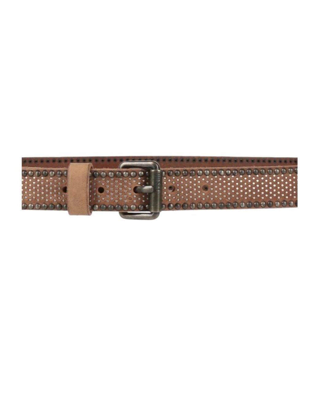 DIESEL White Stylish Versatile Leather Belt