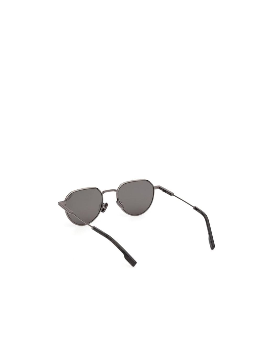 Zegna White Geometric-Frame Sunglasses for men
