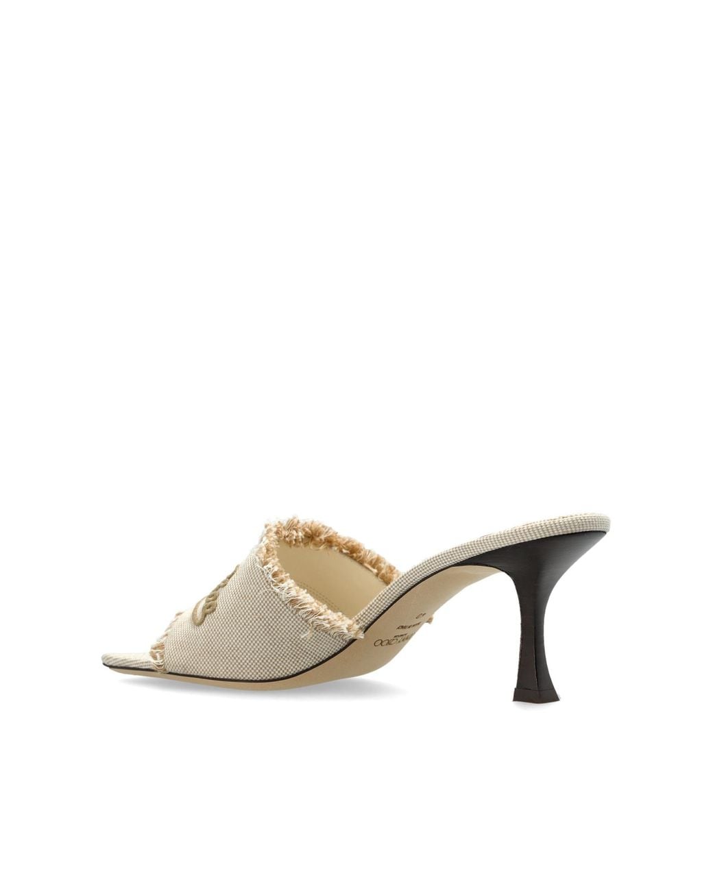Jimmy Choo Natural Logo High-Heeled Sandals