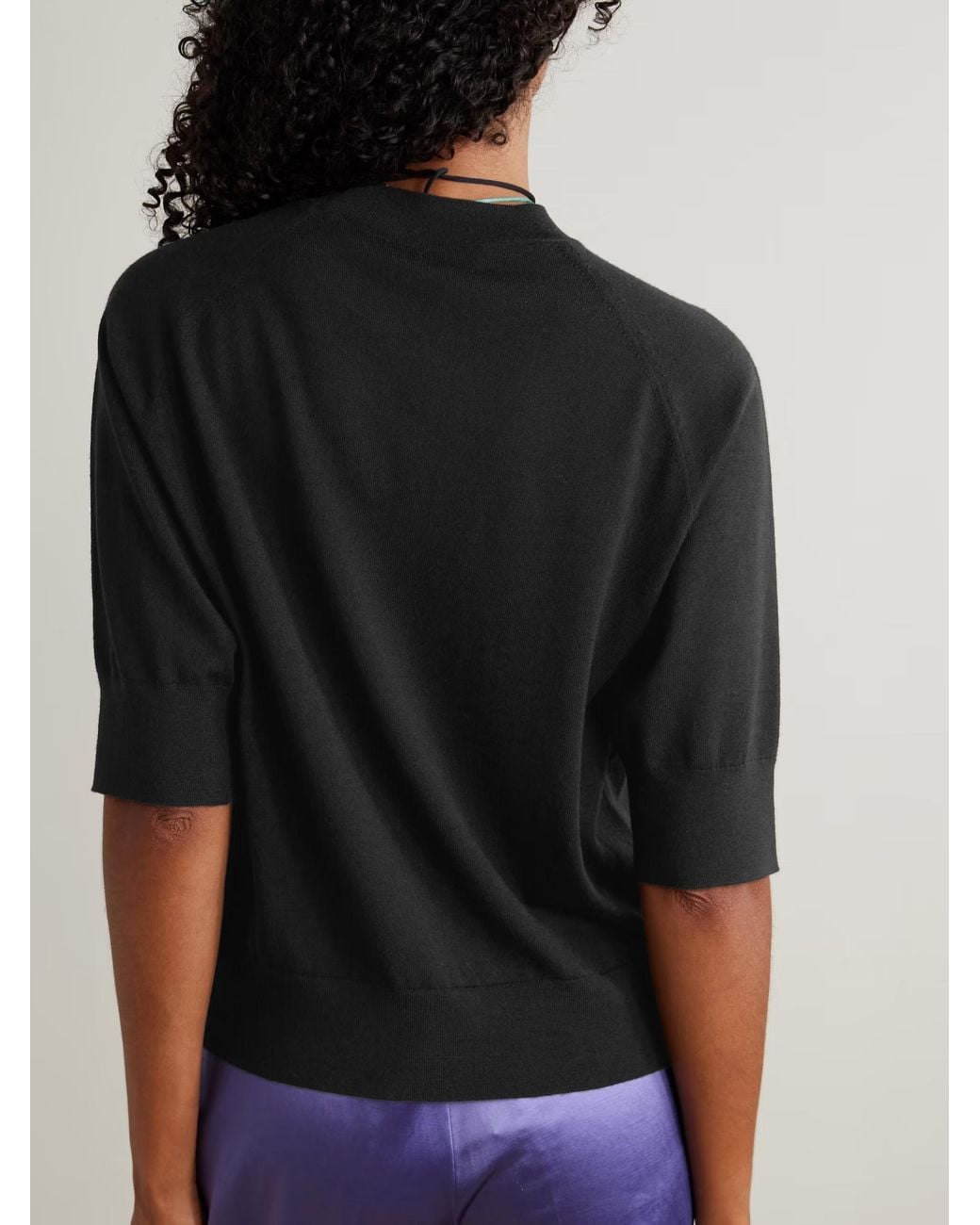 Dries Van Noten Black Merino Sweater