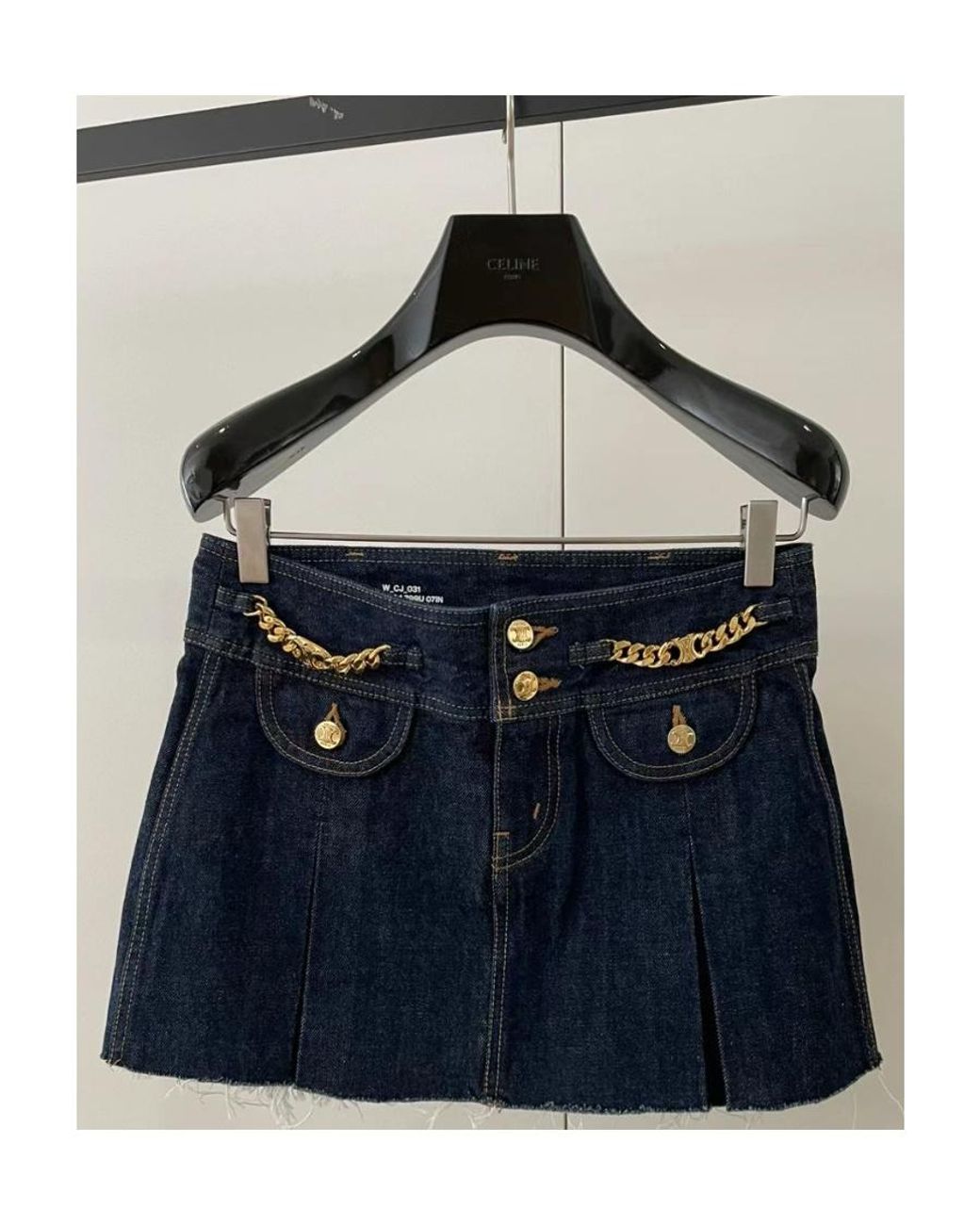 Céline Blue Mini Skirt