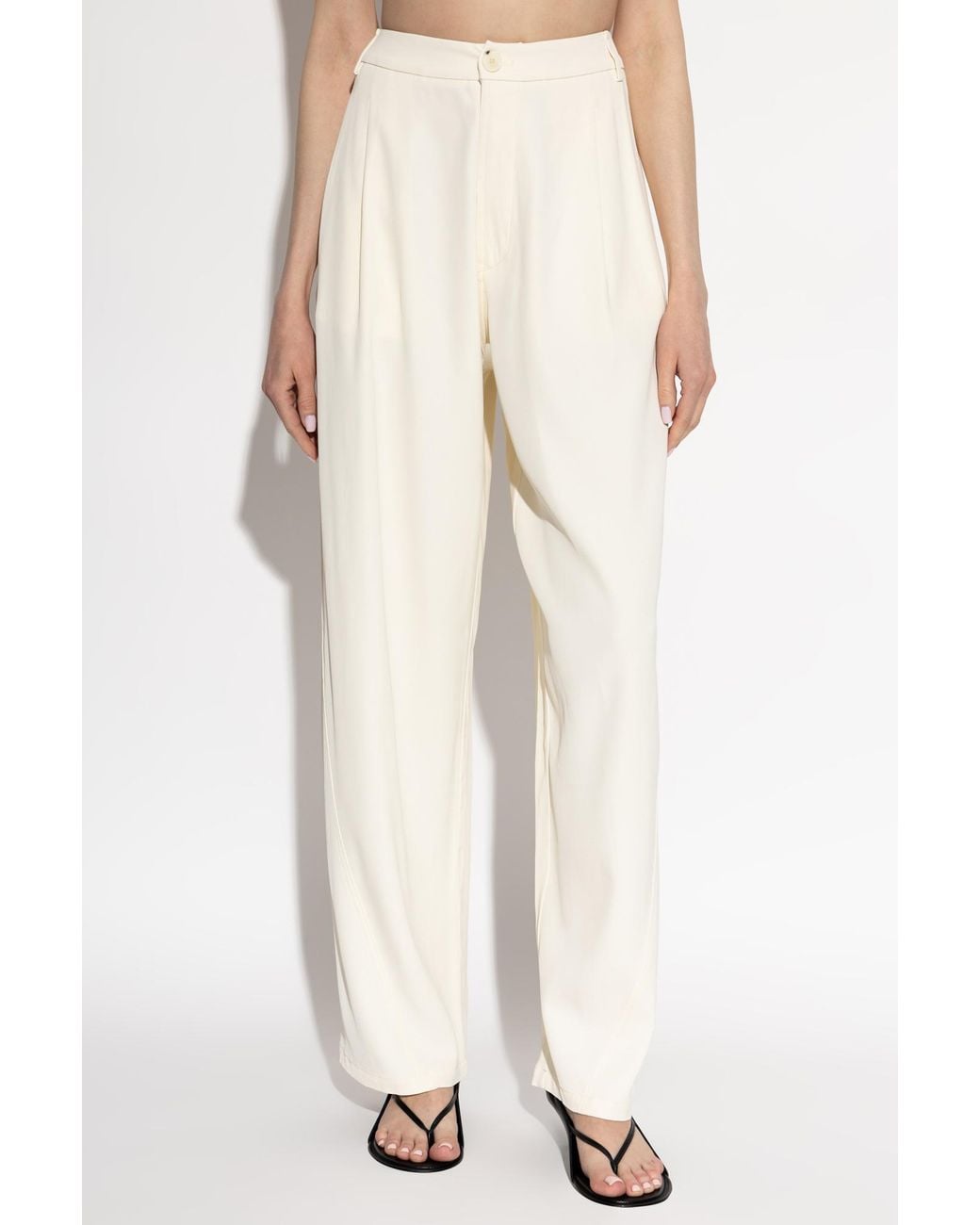 DARKPARK White Loose Fit Tailored Pants