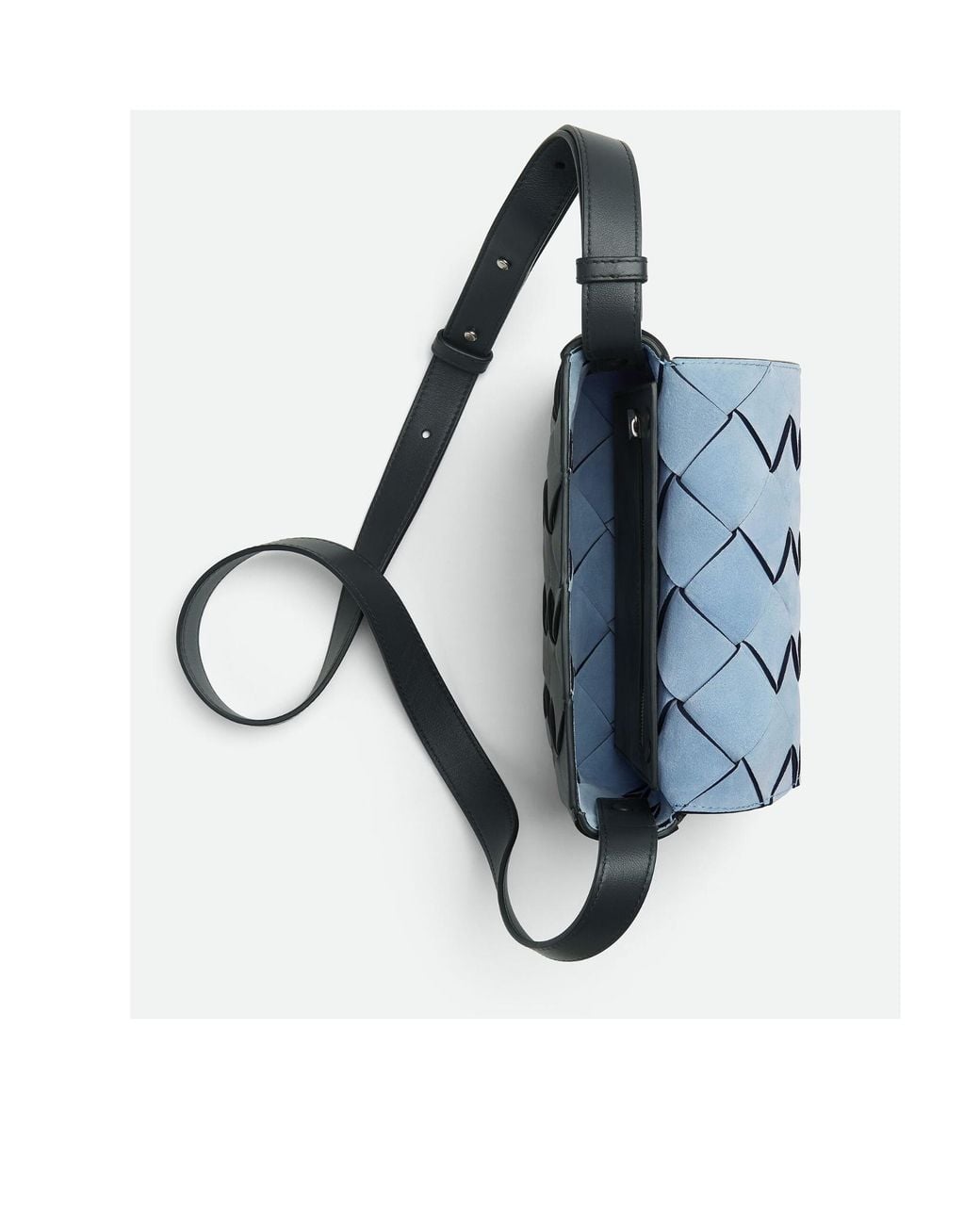 Bottega Veneta Black Diago Crossbody Bag for men