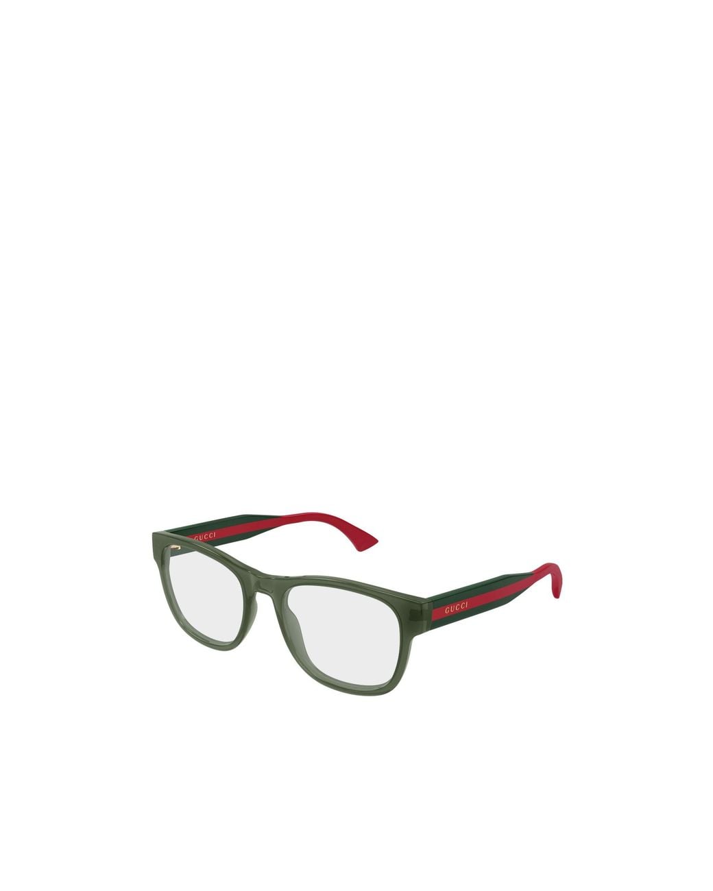 Gucci White Rectangular Non-Prescription Glasses for men