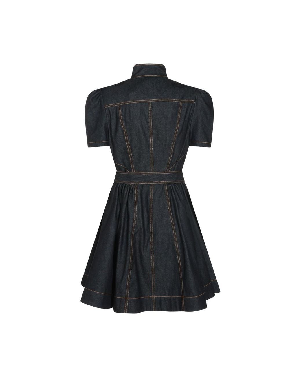 Zimmermann Black Buttoned Denim Shirt Dress
