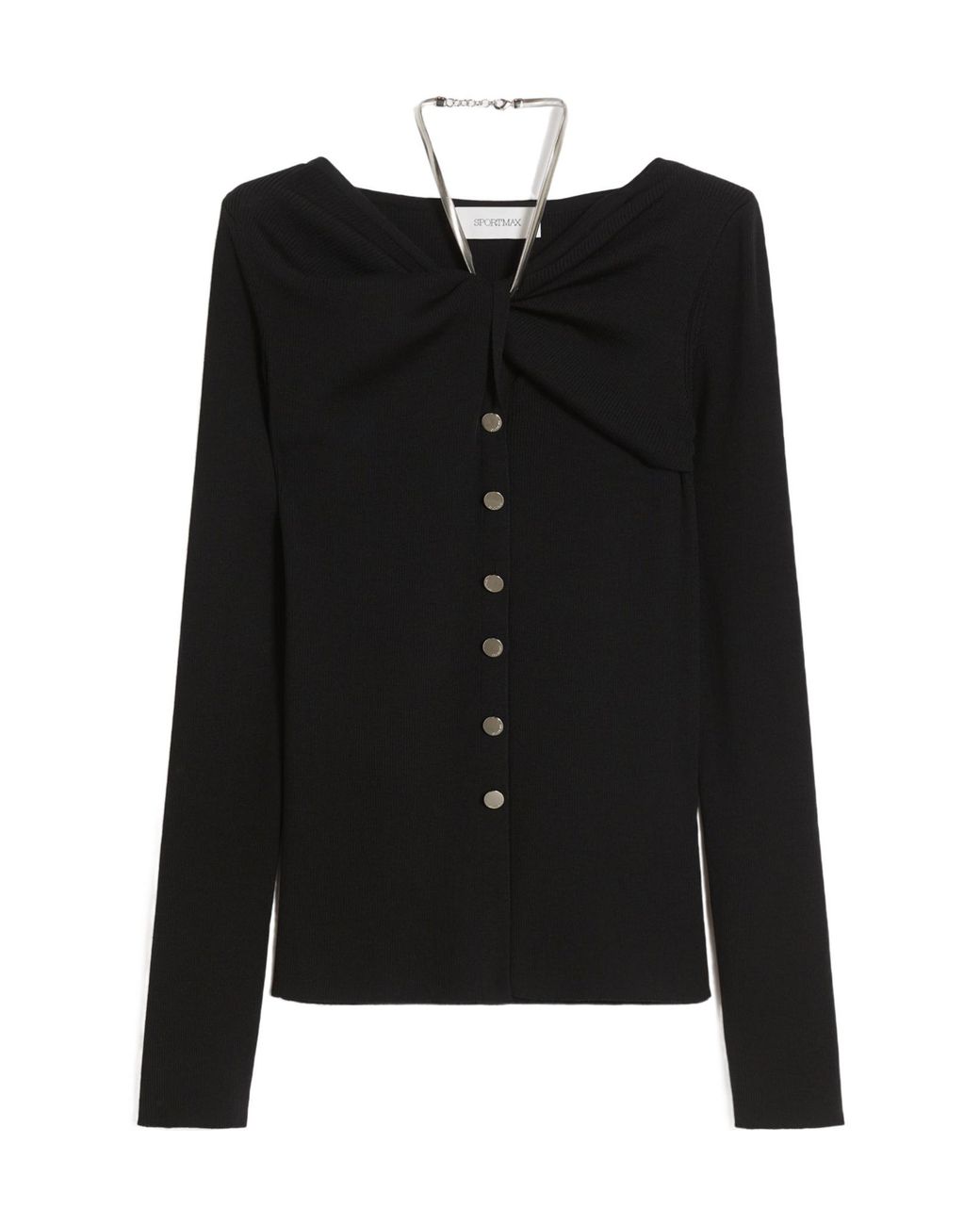 Sportmax Black Chain Cardigan