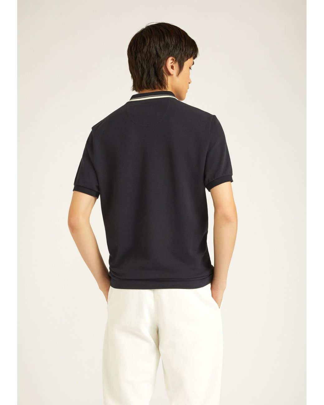 Loro Piana Blue Zip Regatta Polo Shirt for men