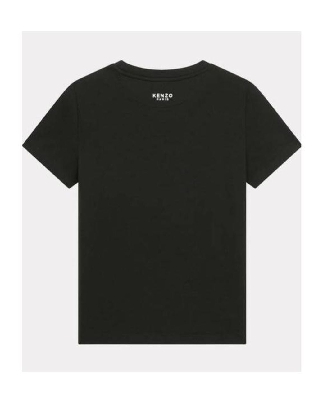 KENZO Black Tiger Patch Crewneck T-Shirt