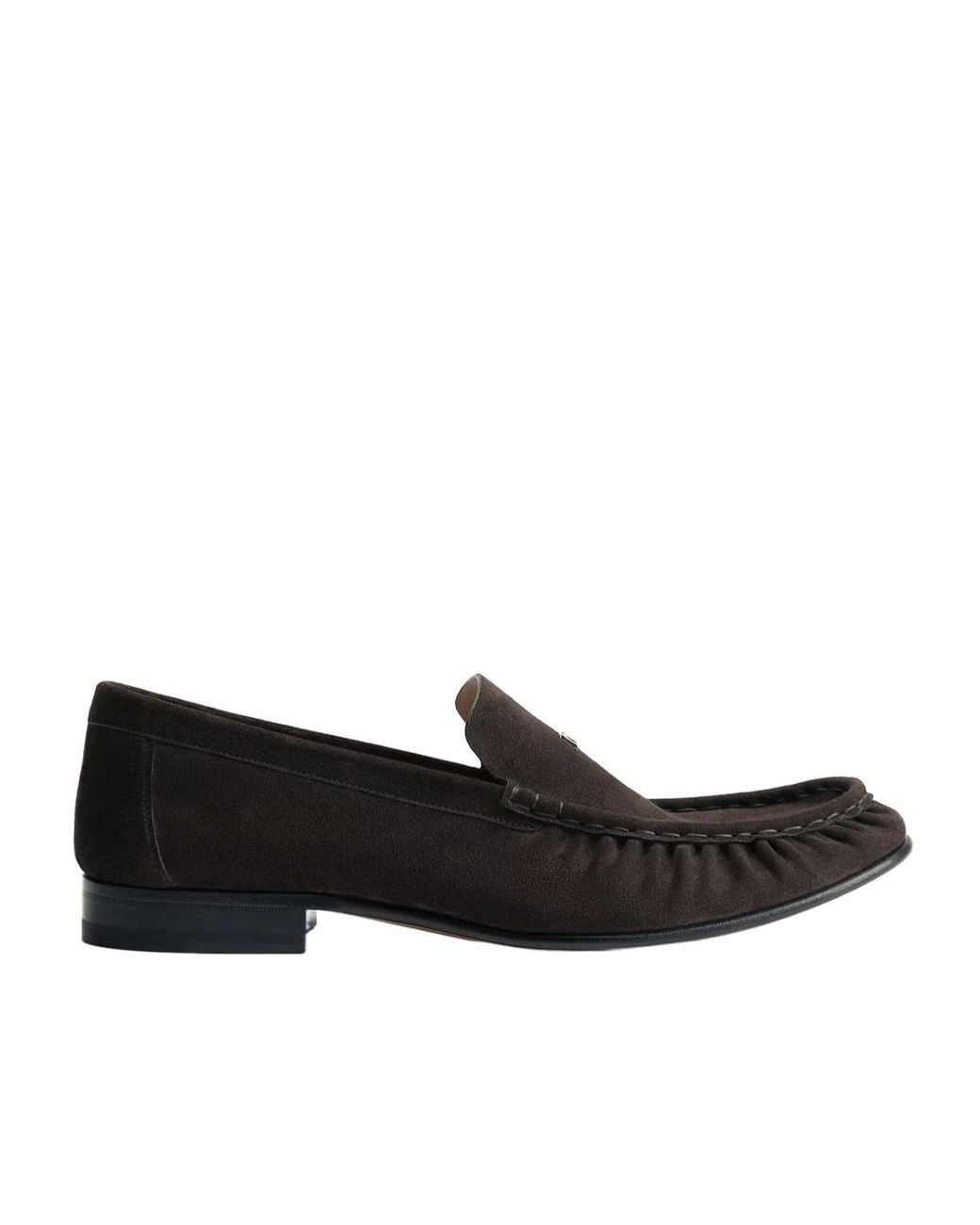 Dior Black Homme Ruched Moc Toe Loafers for men