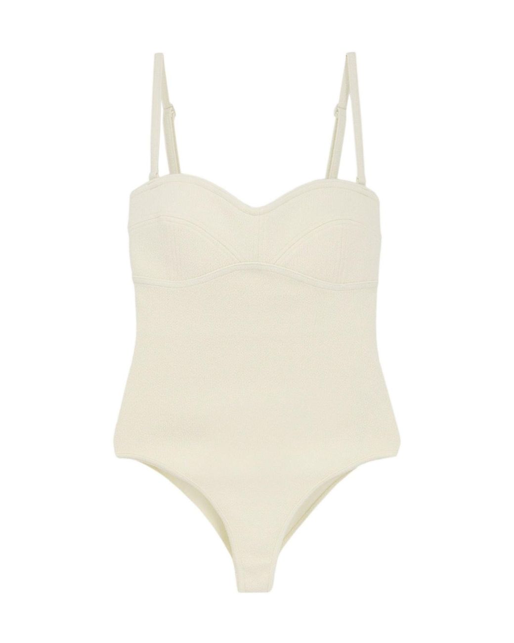 Bottega Veneta Natural Strapped One-Piece Swimsuit