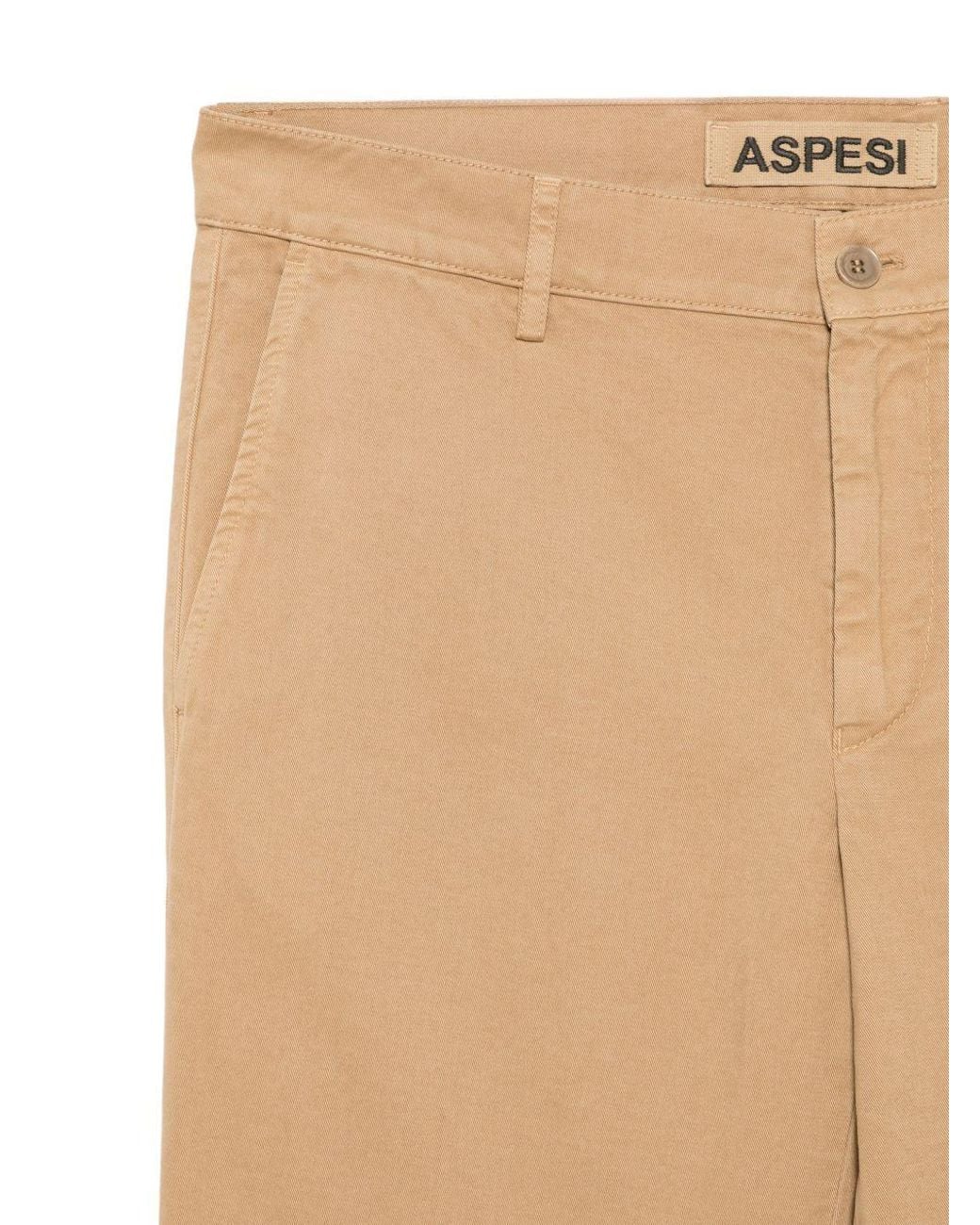 Aspesi Natural Straight-Leg Chino Trousers for men