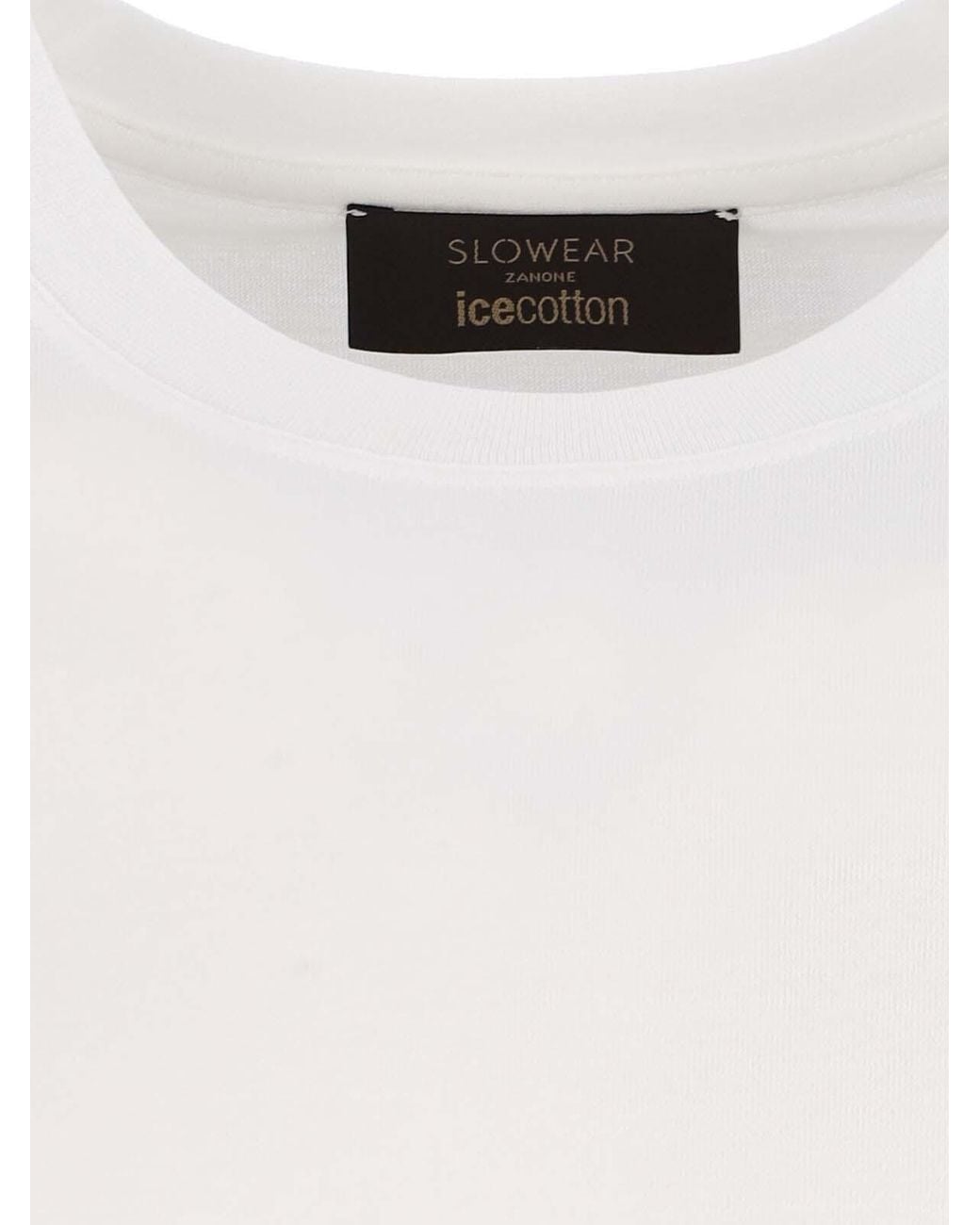 Zanone White Crew Neck T-Shirt for men