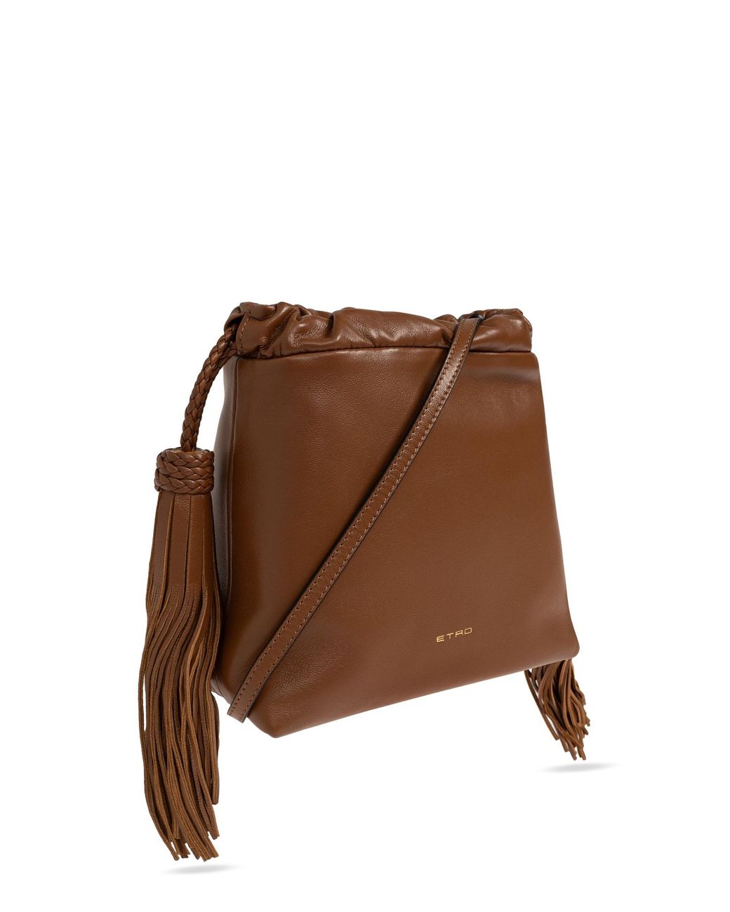 Etro Brown Kalispera Tassel Shoulder Bag