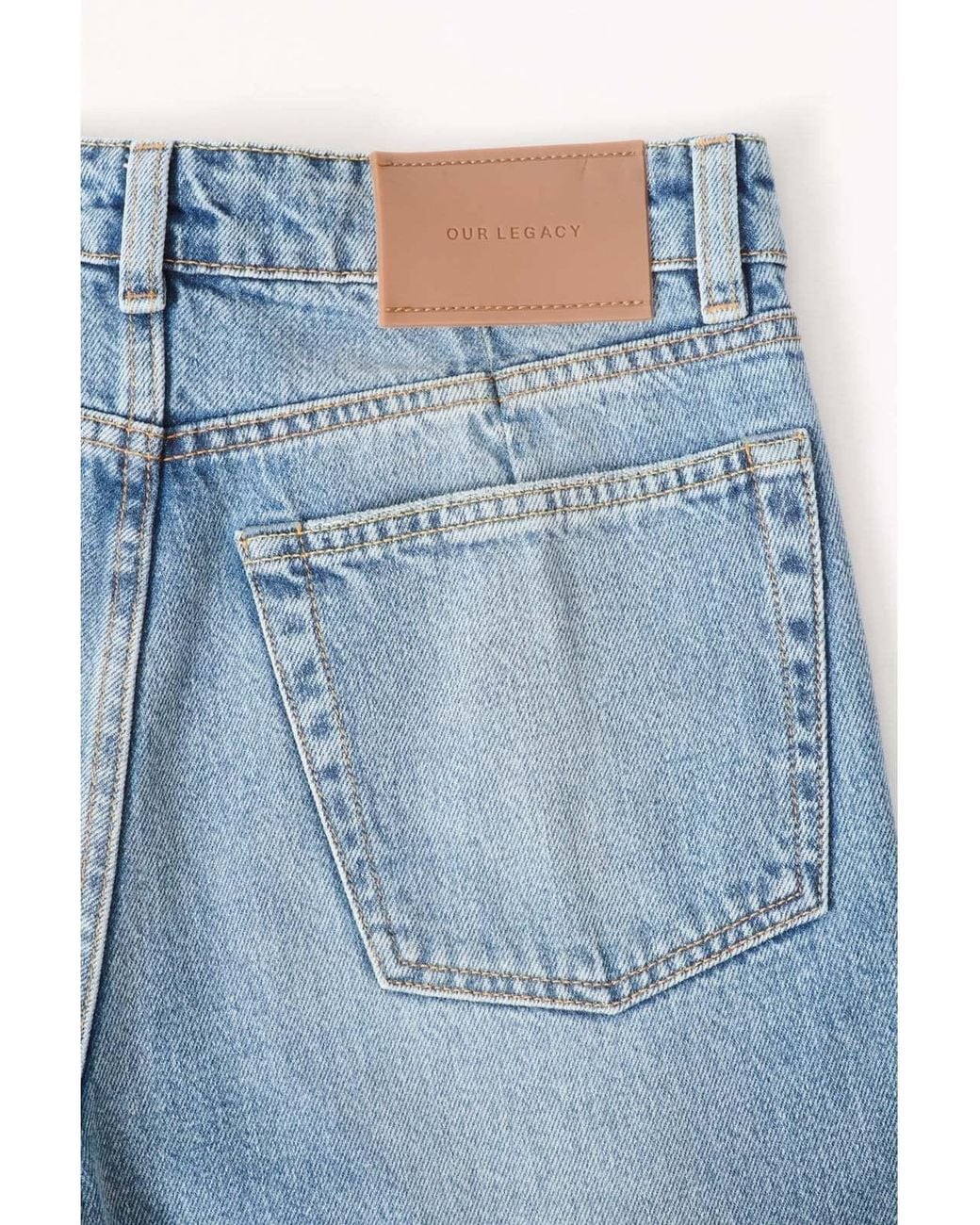 Our Legacy Blue Treble Cut Wide-Leg Jeans