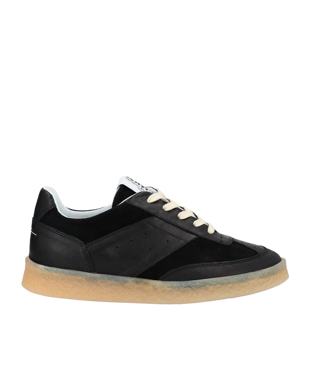 MM6 by Maison Margiela Black Minimalist Low-Top Casual Shoes