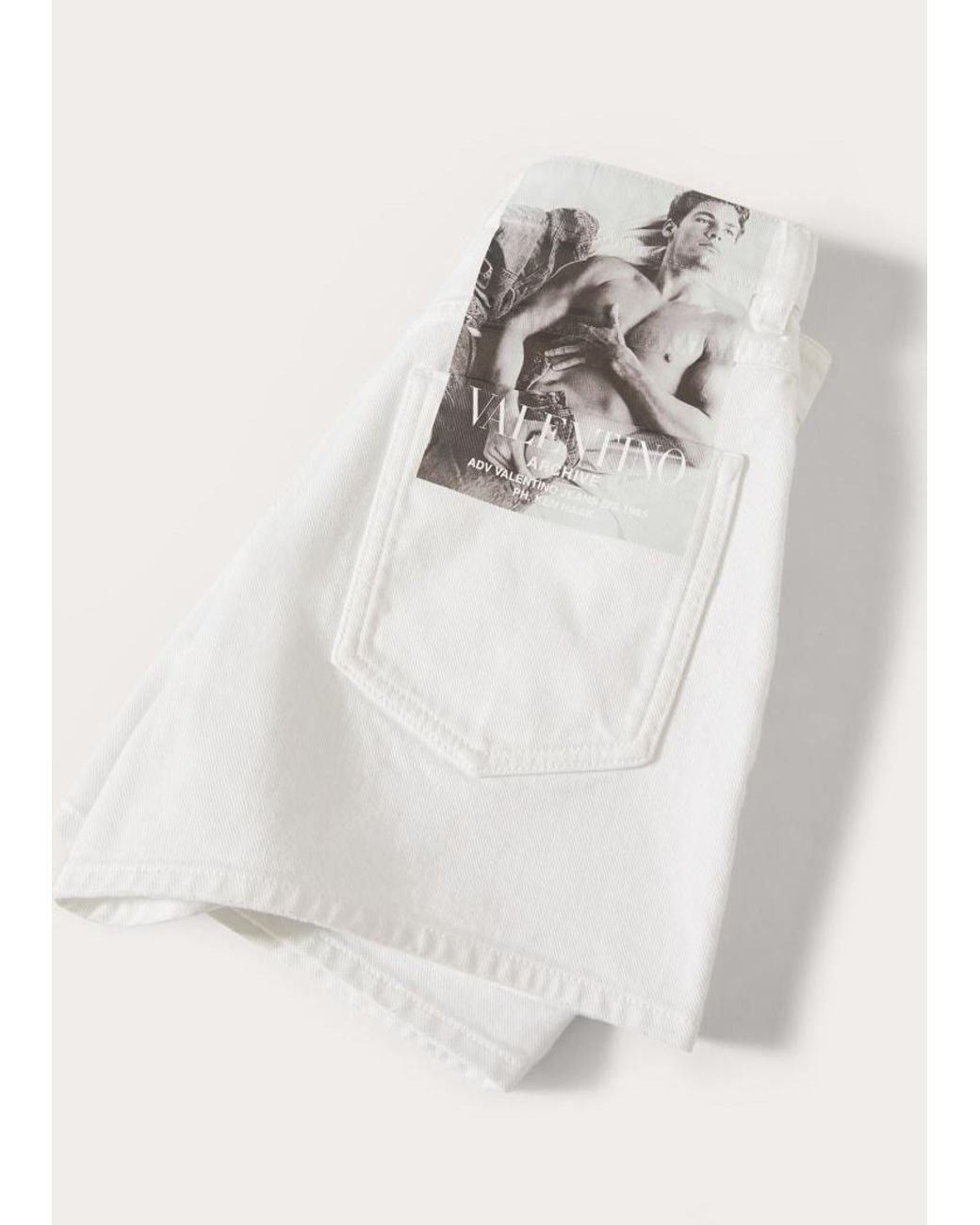 Valentino White Archive 1985 Denim Shorts