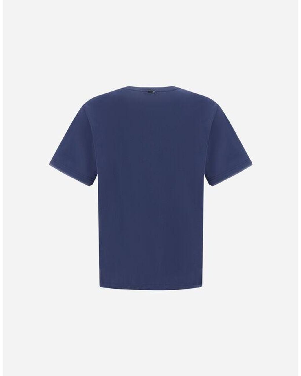 Herno Blue Logo T-Shirt for men