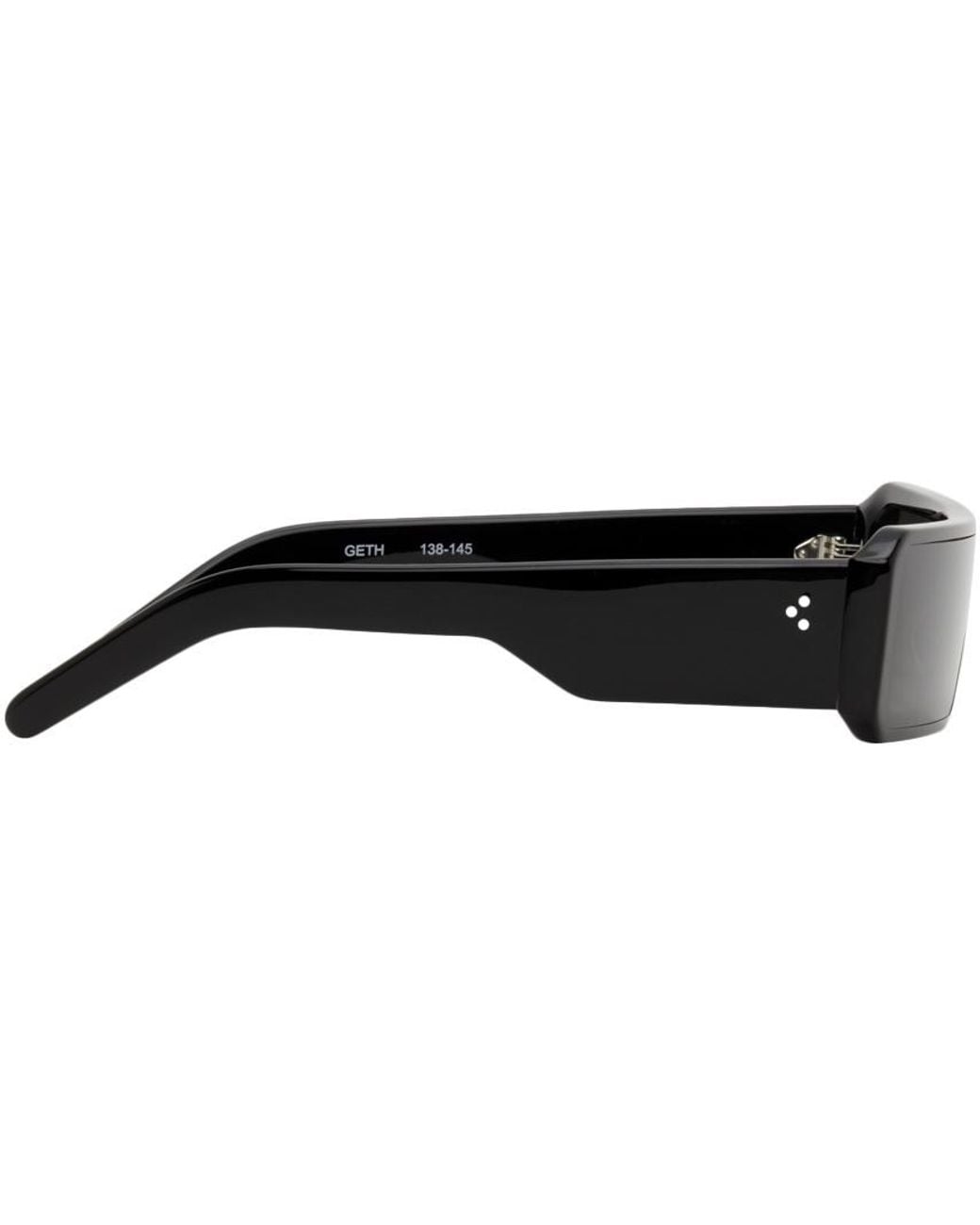 Rick Owens White Rectangular Frame Sunglasses for men