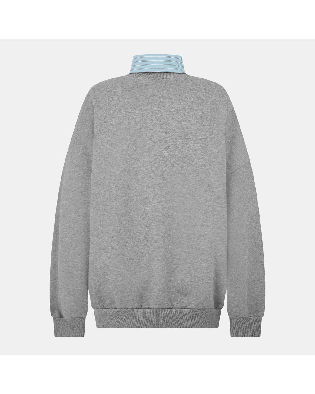 Balenciaga Gray Crew Neck Long-Sleeve Sweatshirt