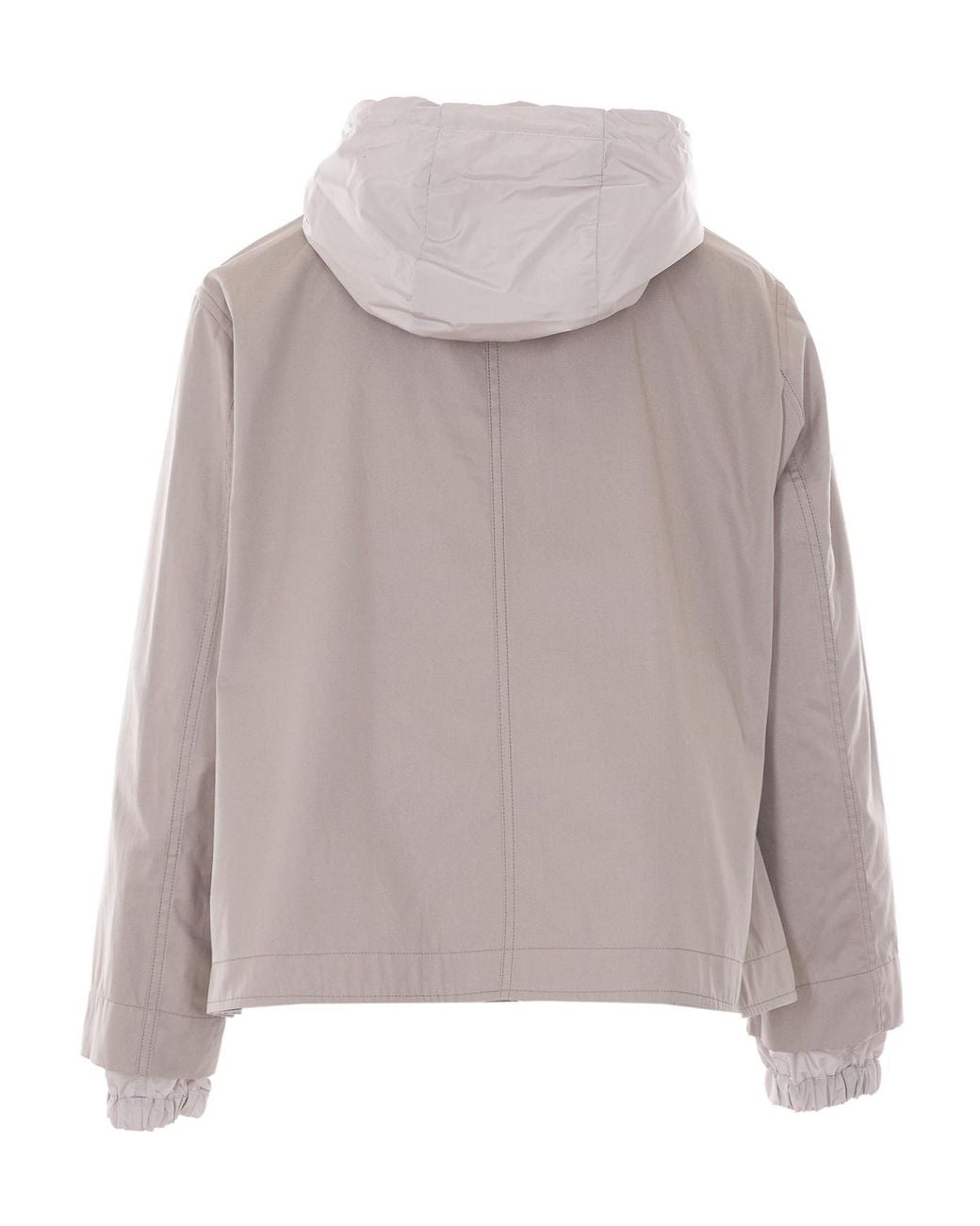 Herno Gray Reversible Hooded Jacket