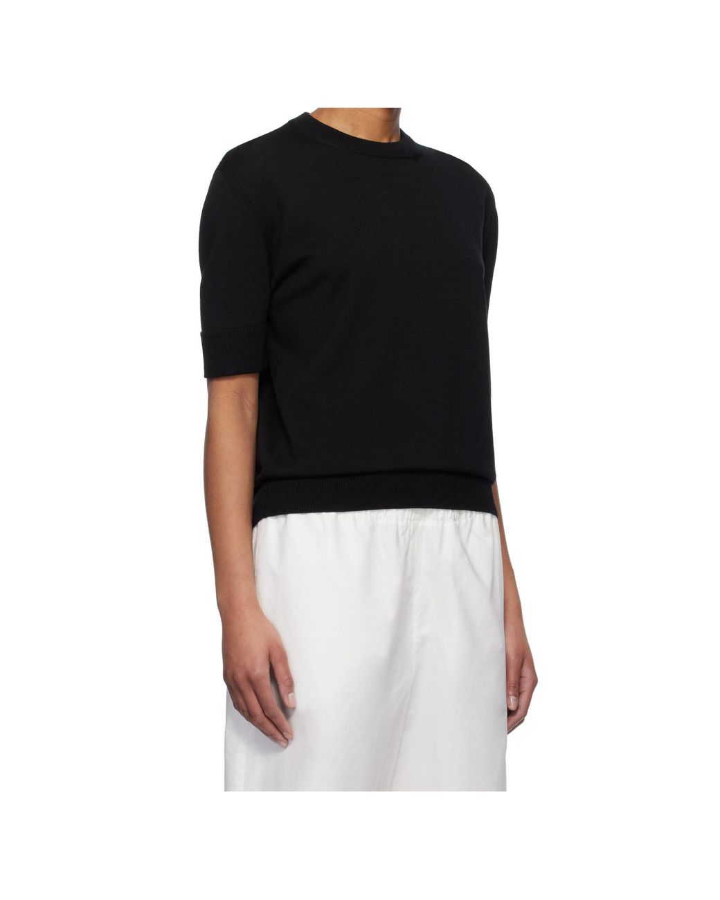 Jil Sander Black Crew-Neck T-Shirt