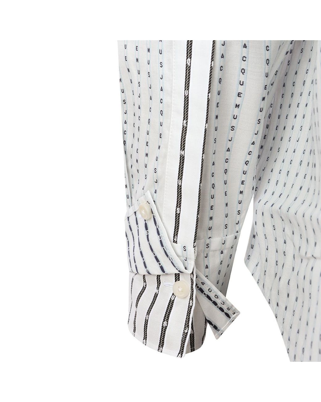 Jacquemus Gray Letro Striped Long Sleeved Shirt for men