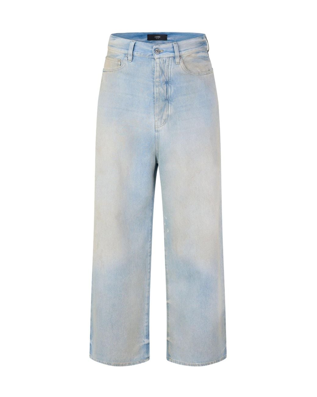 Amiri Blue Wide Leg Denim Jeans for men