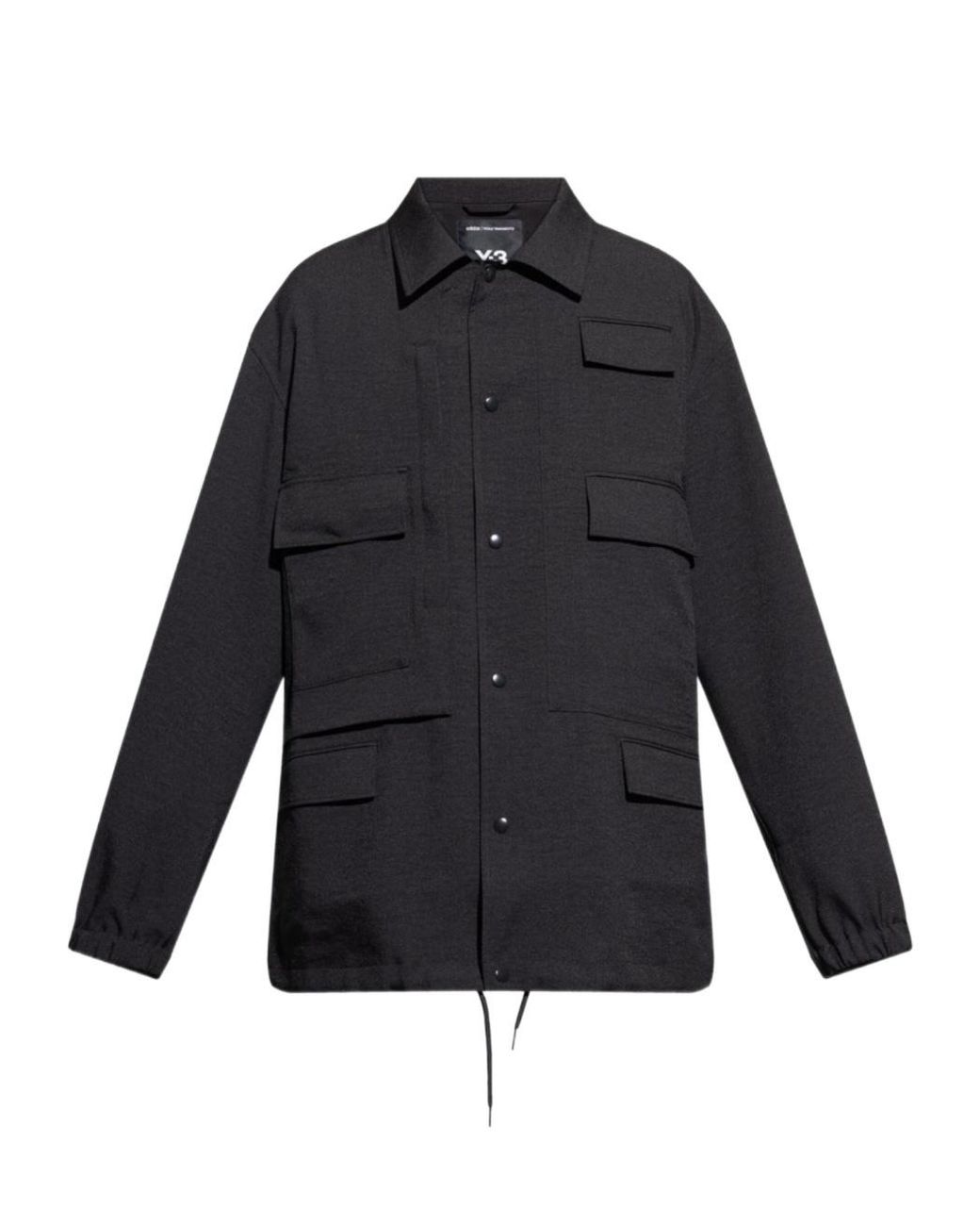 Y-3 Blue Drawstring Hem Jacket for men