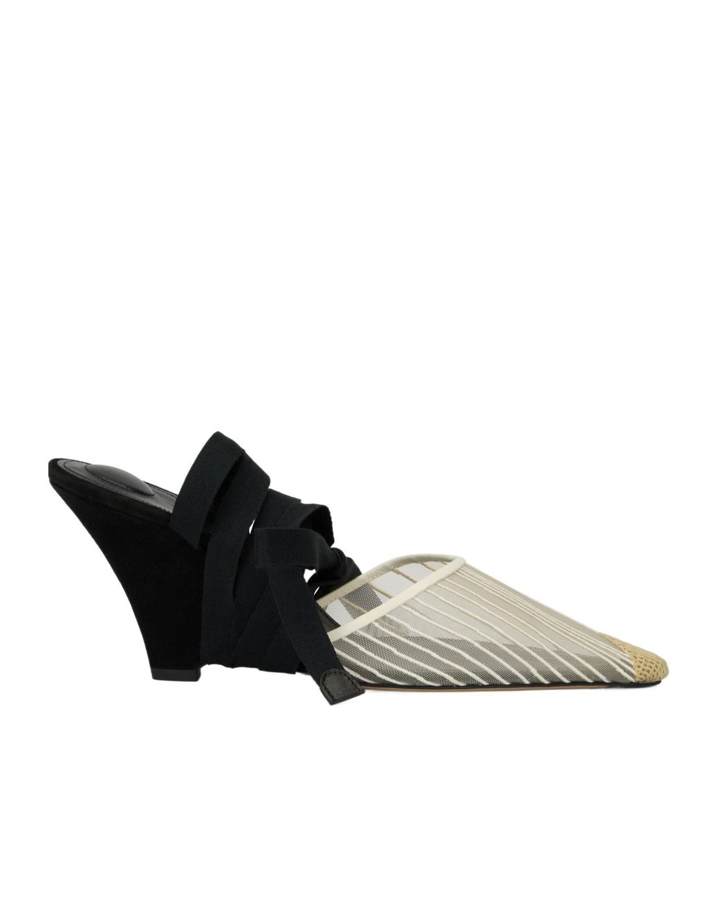 Jacquemus Black Striped Heeled