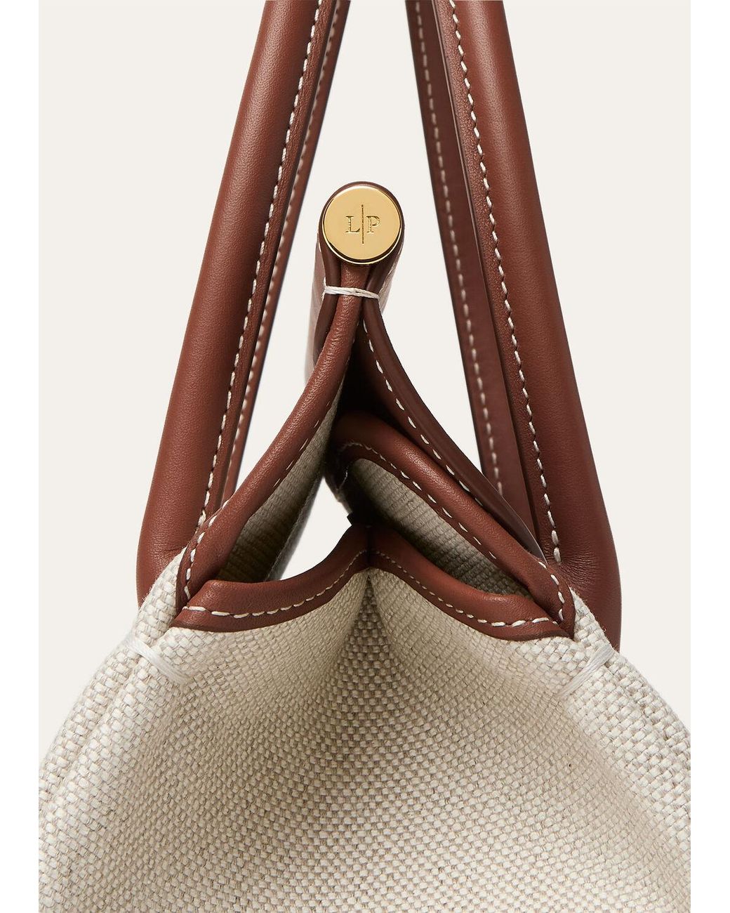 Loro Piana Brown Loom Bag L25 Handbag
