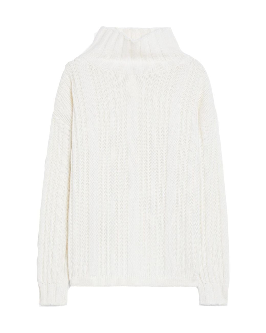 Max Mara White Vitalba Turtleneck Jumper