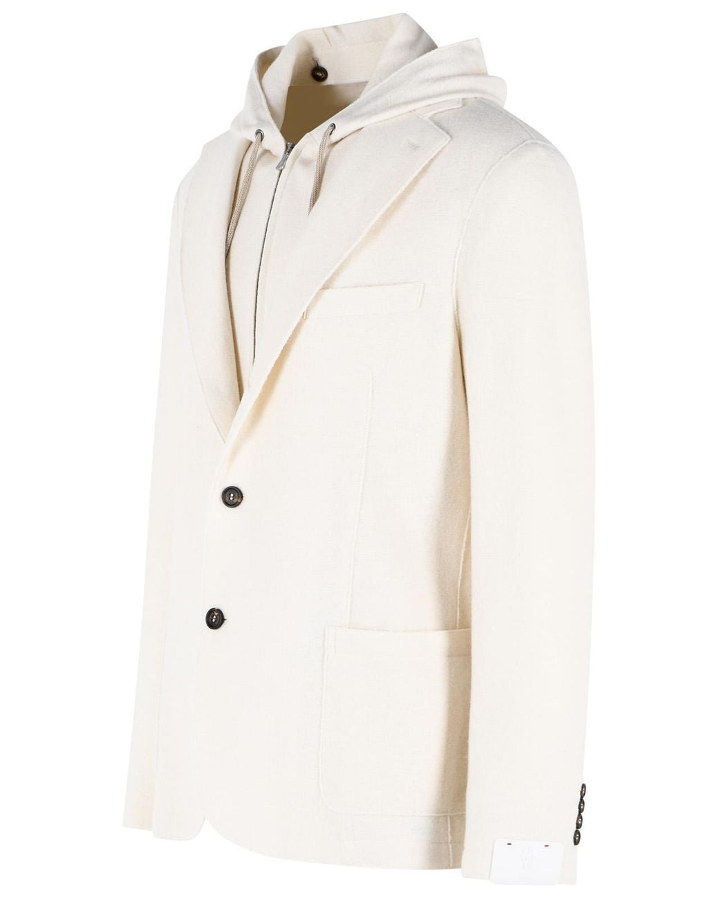 Eleventy White Long-Sleeved Casual Jacket for men