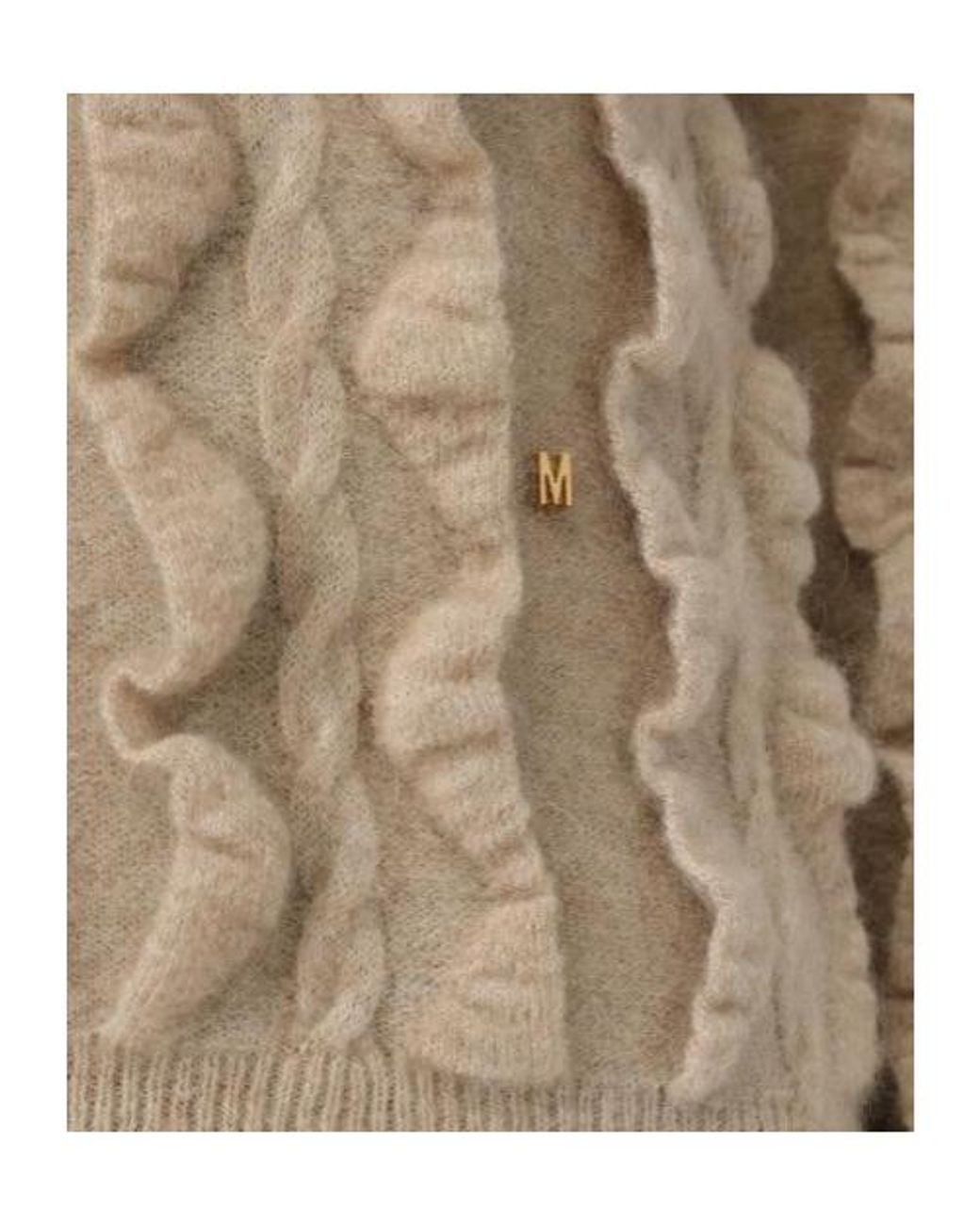 Moschino Natural Long-Sleeved Pullover